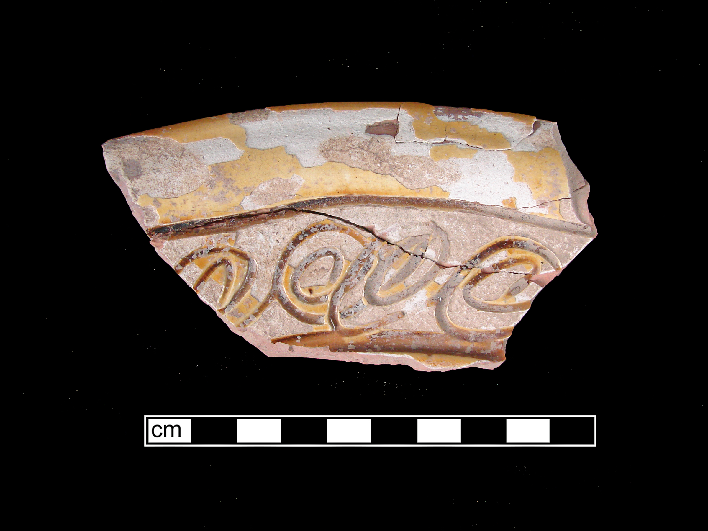 Image of North Devon Sgraffito fragment.
