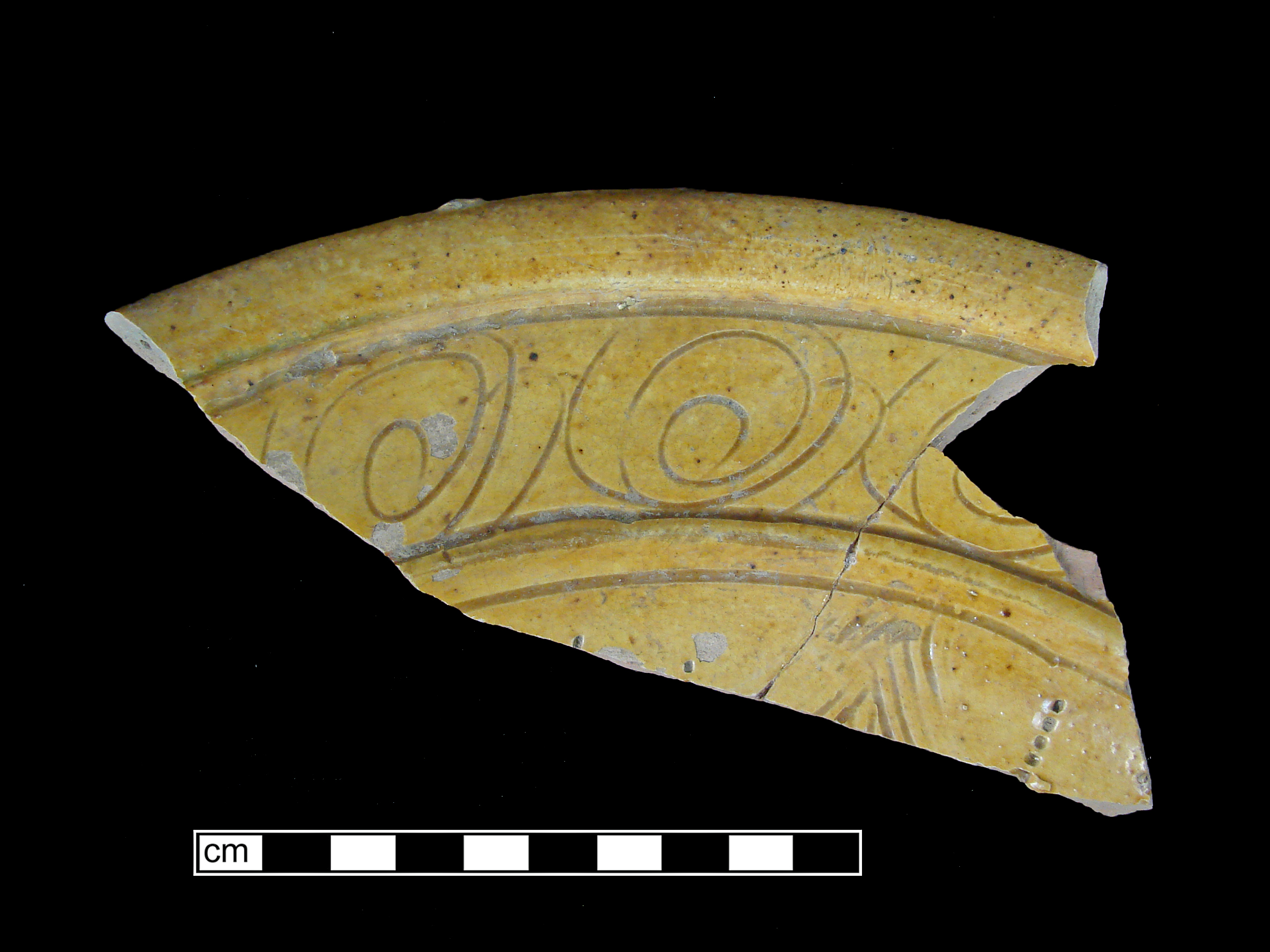 Image of North Devon Sgraffito fragment.