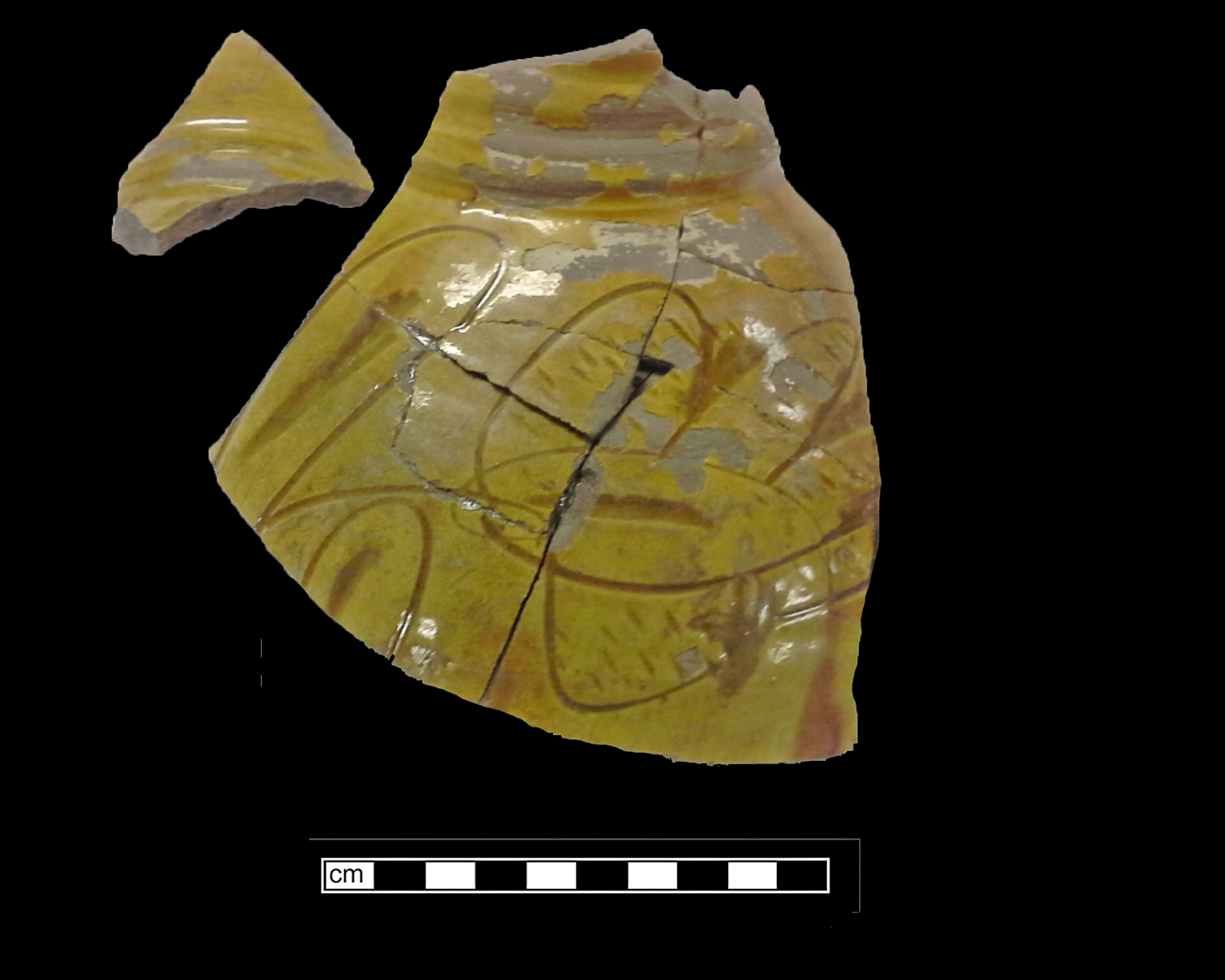 Image of North Devon Sgraffito fragment.