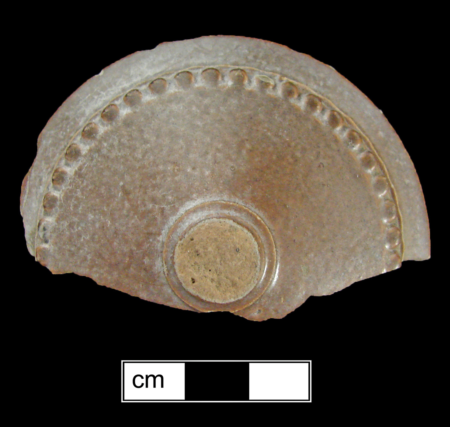 Image of Nottingham type earthenware fragment.