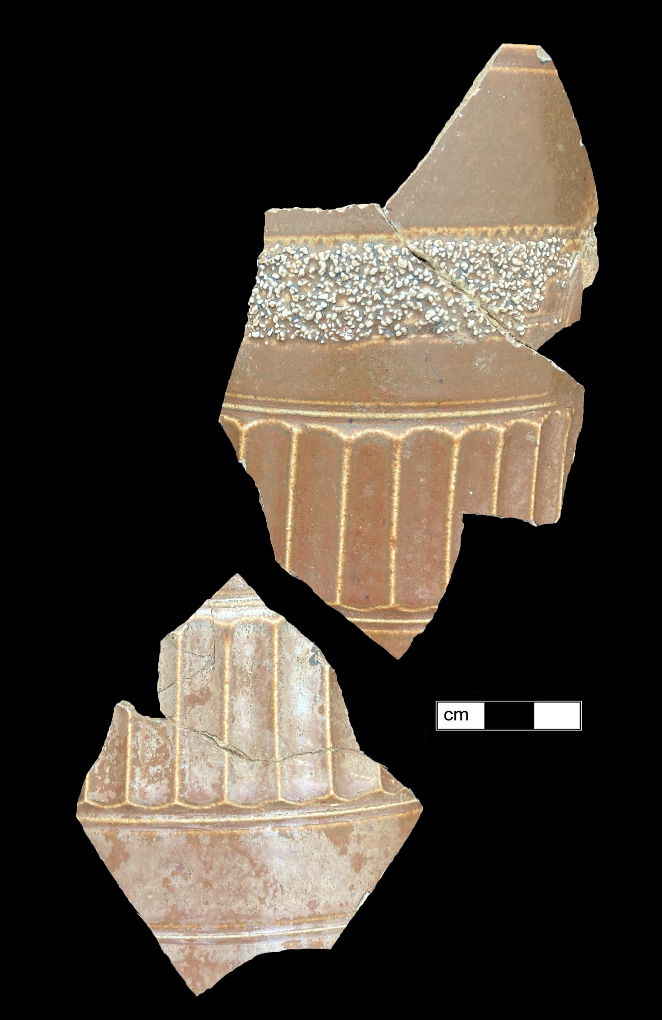 Image of Nottingham type earthenware fragment.