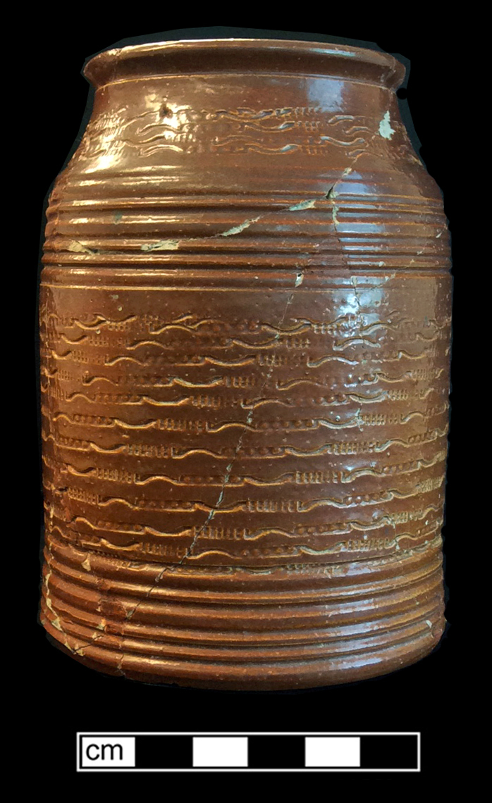 Image of Nottingham type earthenware fragment.