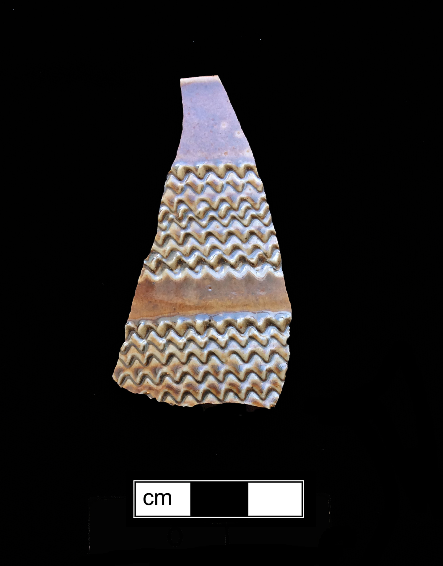 Image of Nottingham type earthenware fragment.