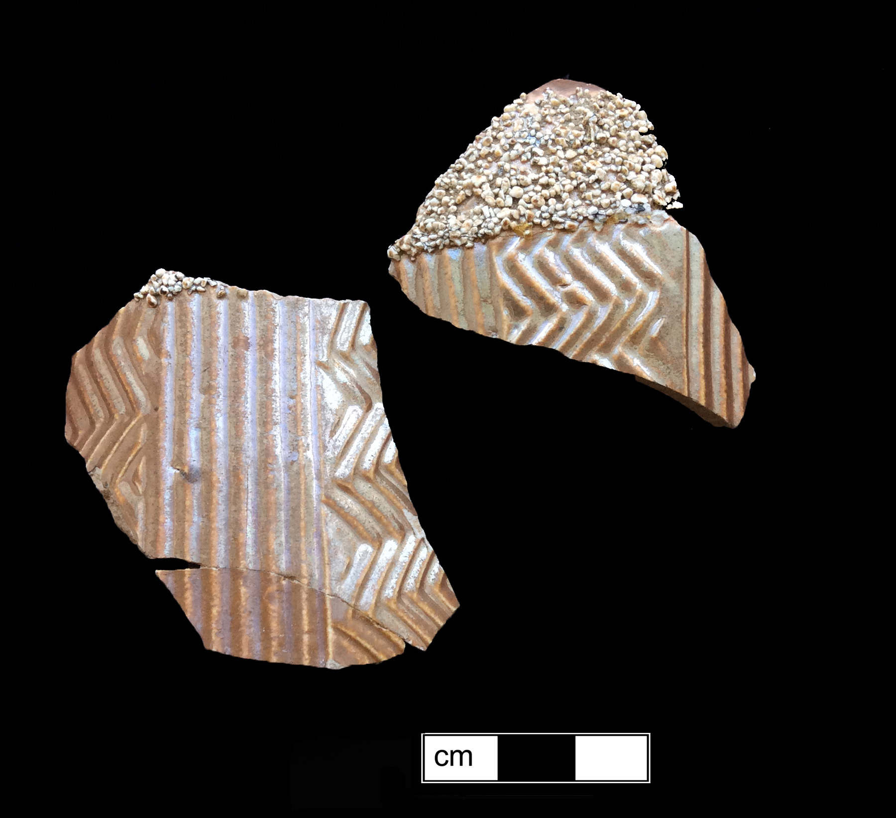 Image of Nottingham type earthenware fragment.