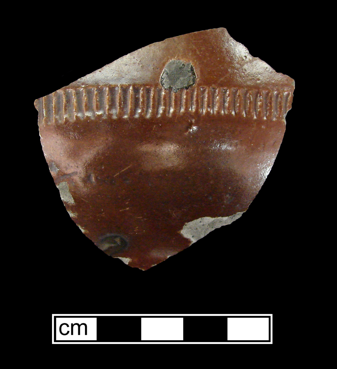 Image of Nottingham type earthenware fragment.