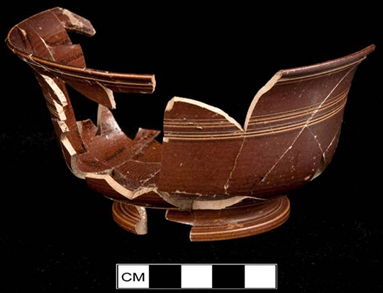 Image of Nottingham type earthenware fragment.