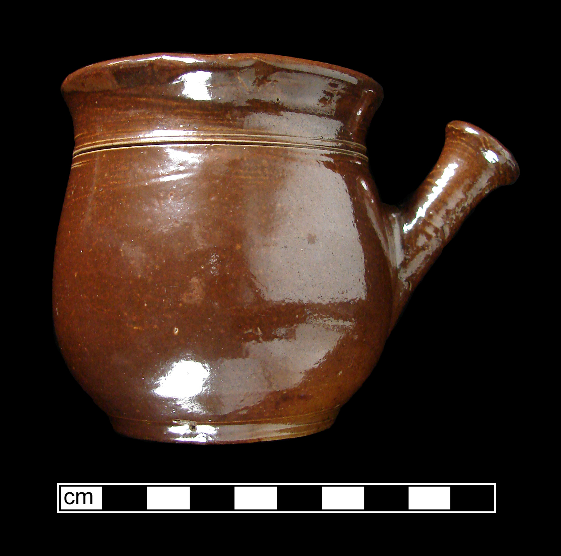 Image of Nottingham type earthenware fragment.