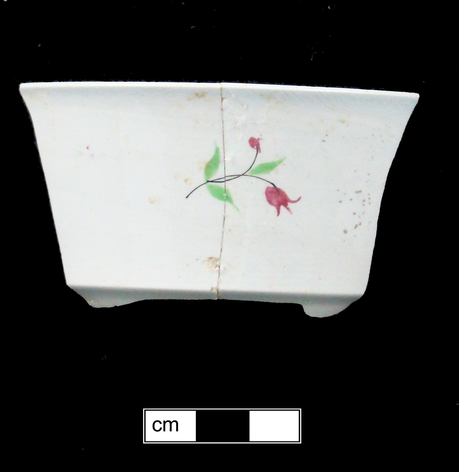Image of painted earthenware fragment.