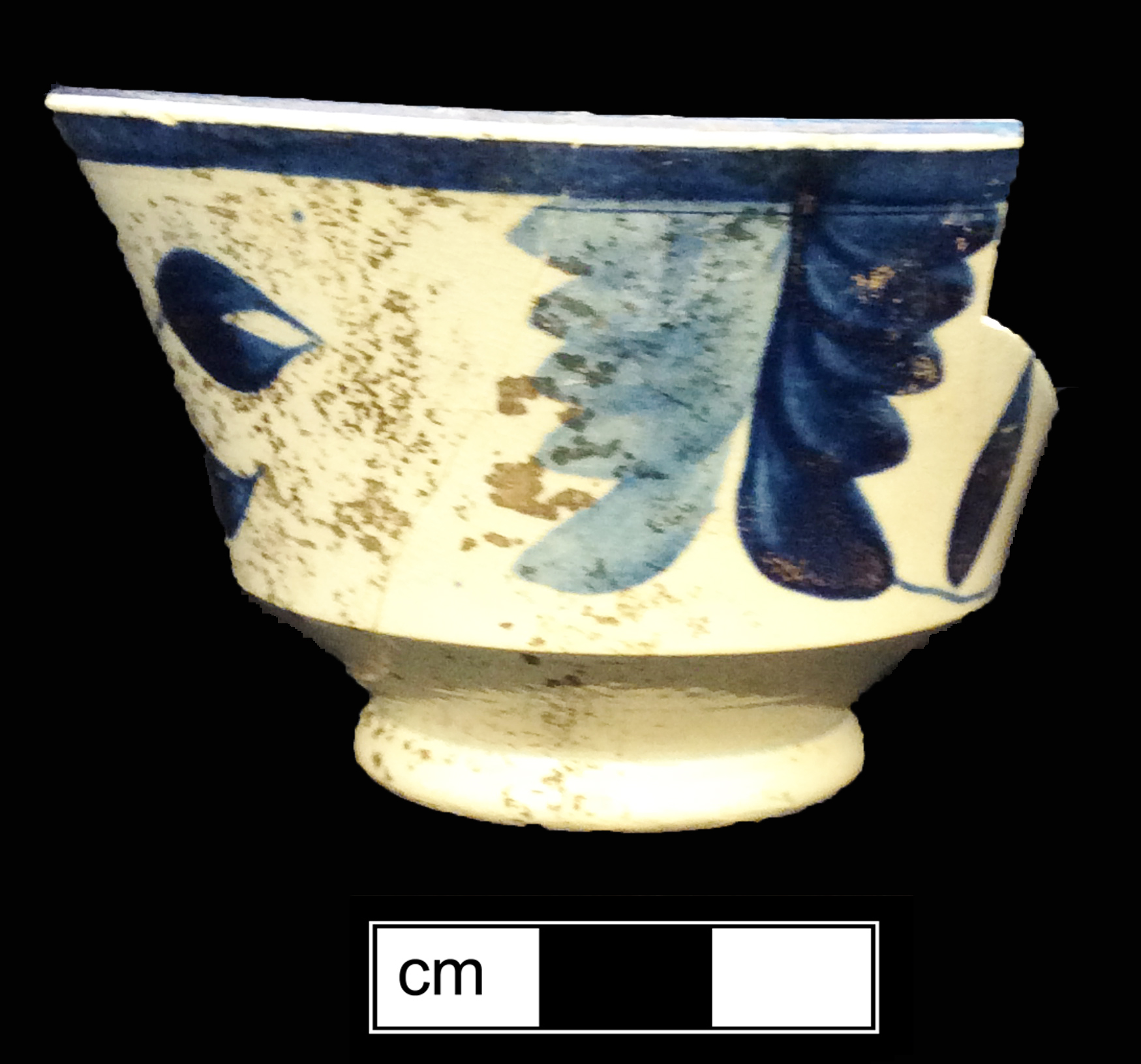 Image of painted earthenware fragment.