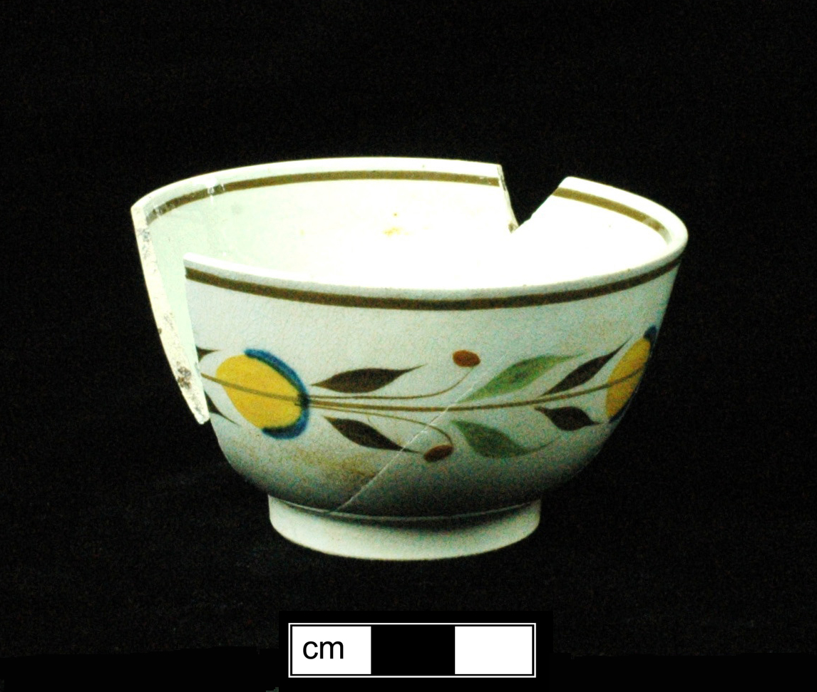 Image of painted earthenware fragment.