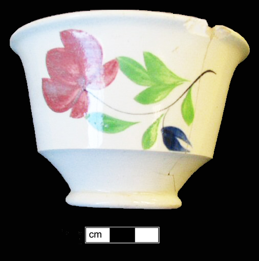 Image of painted earthenware fragment.