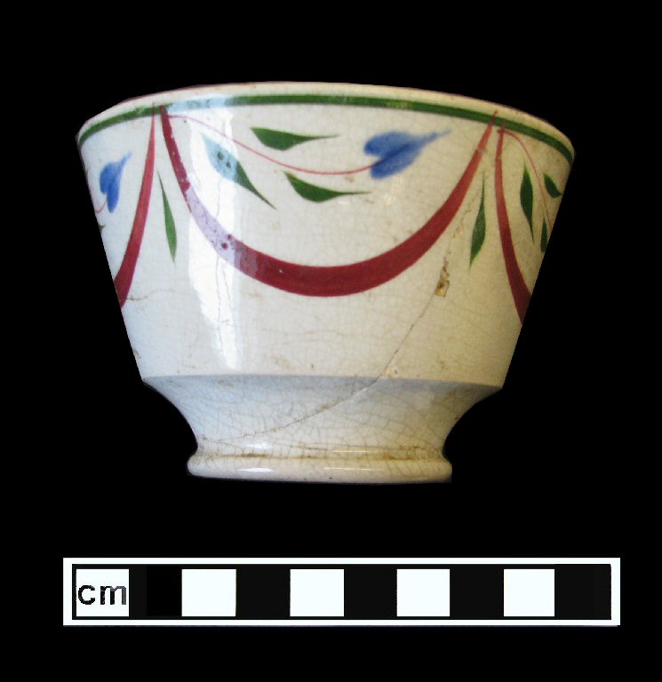 Image of painted earthenware fragment.