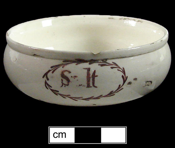Image of painted earthenware fragment.