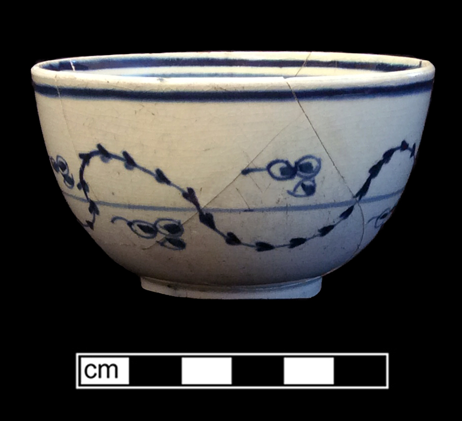 Image of painted earthenware fragment.