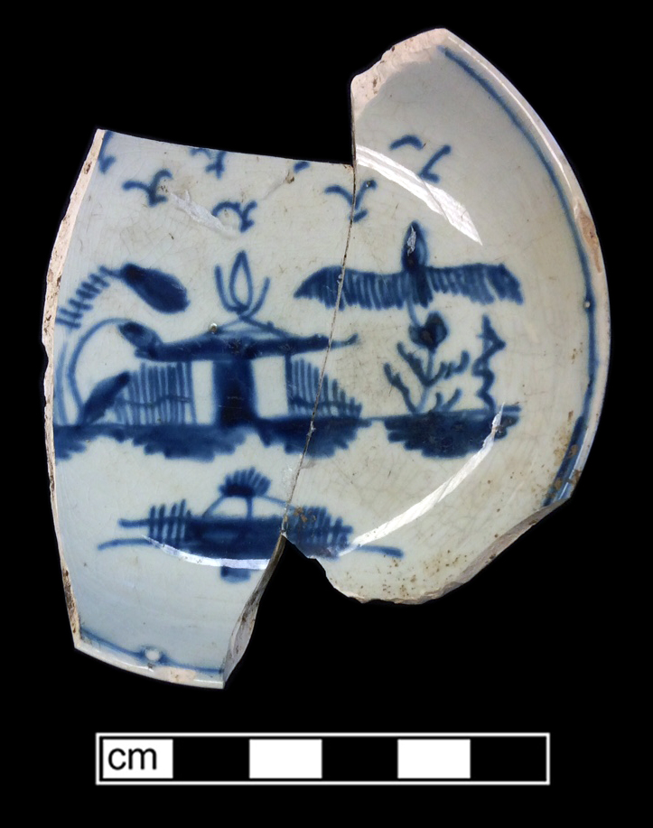 Image of painted earthenware fragment.