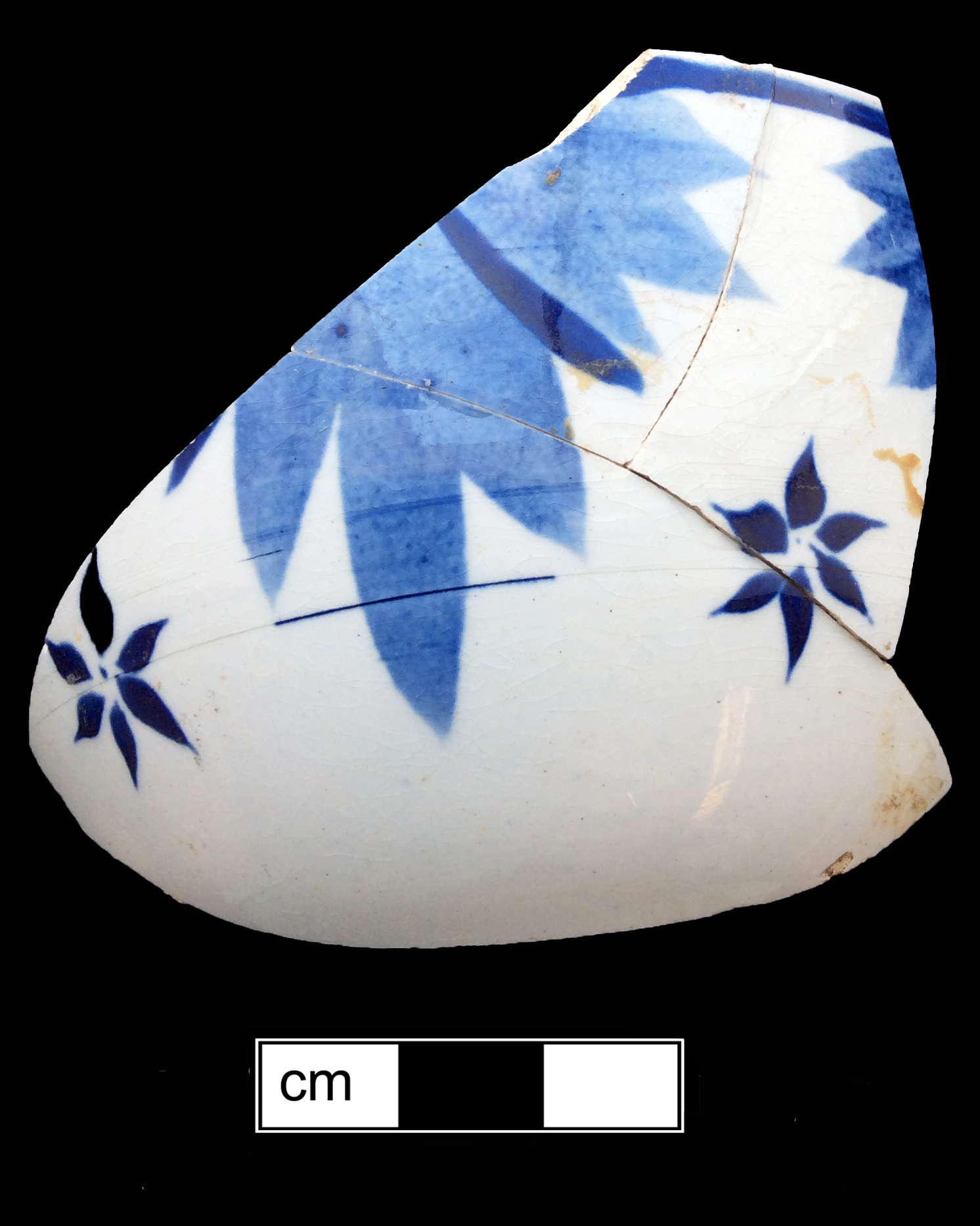 Image of painted earthenware fragment.