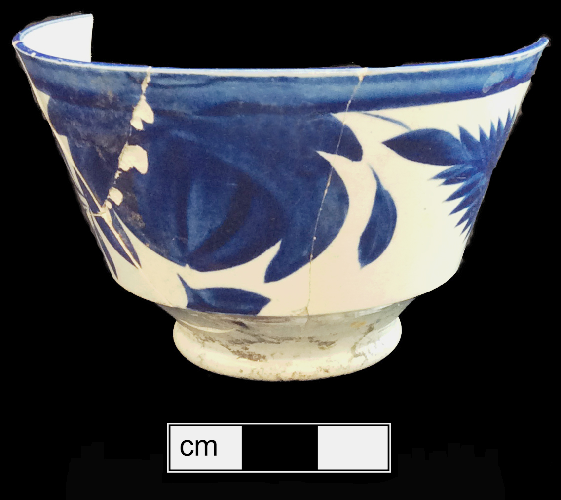 Image of painted earthenware fragment.