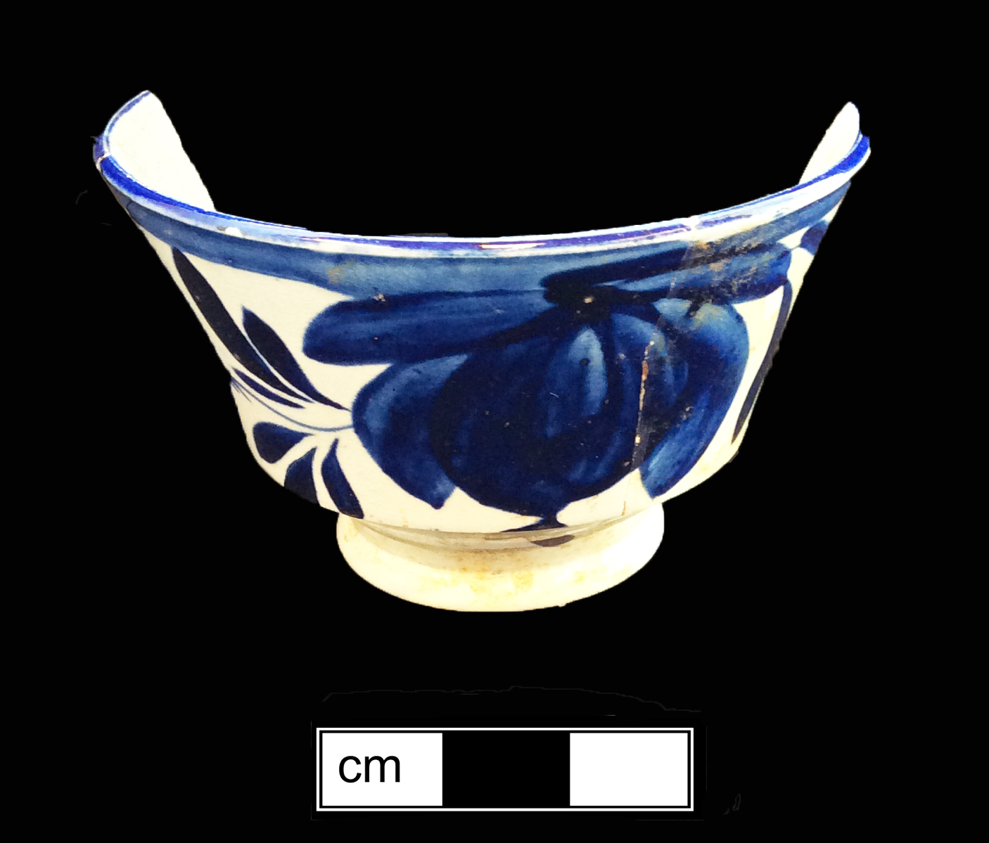 Image of painted earthenware fragment.