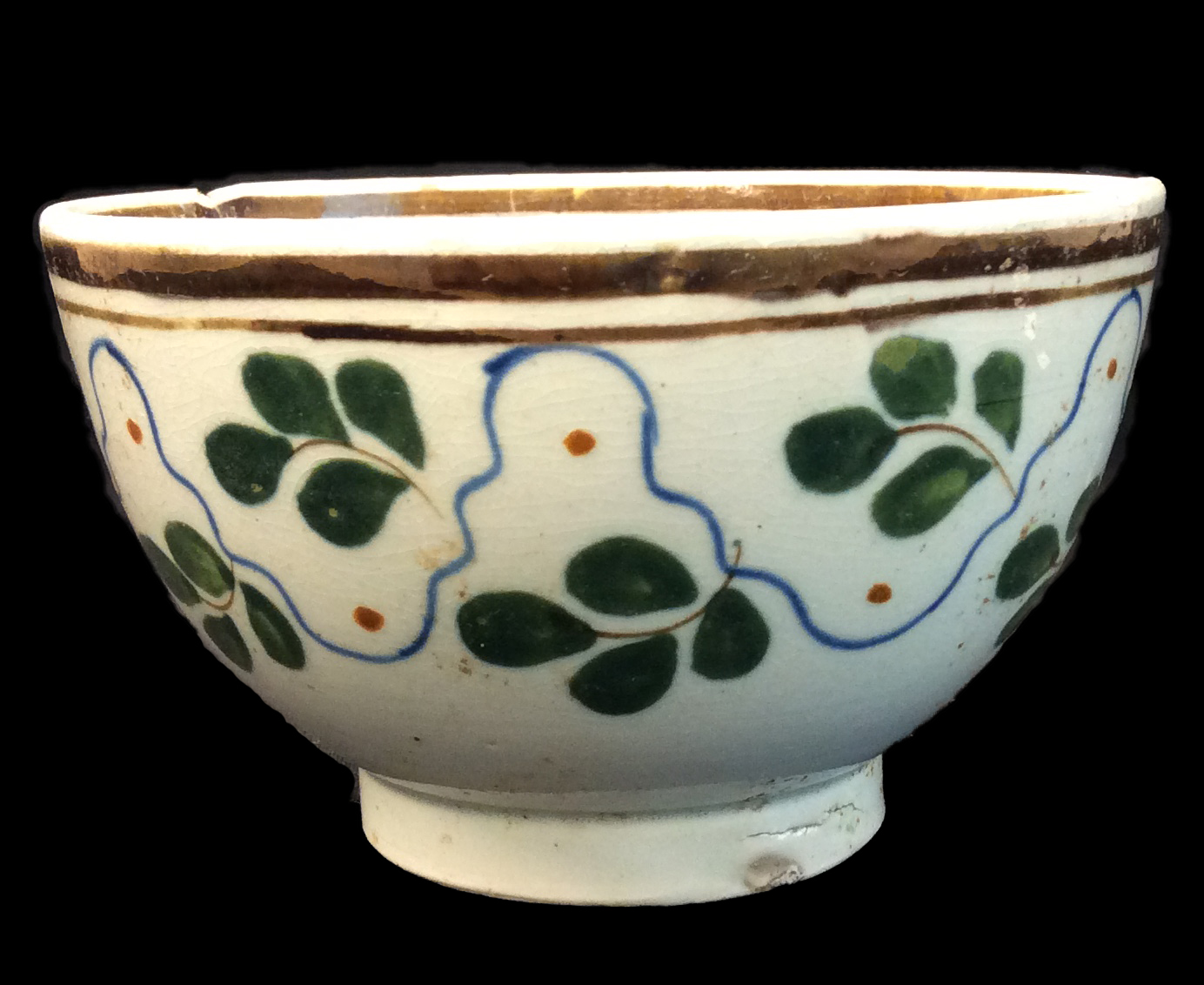 Image of painted earthenware fragment.