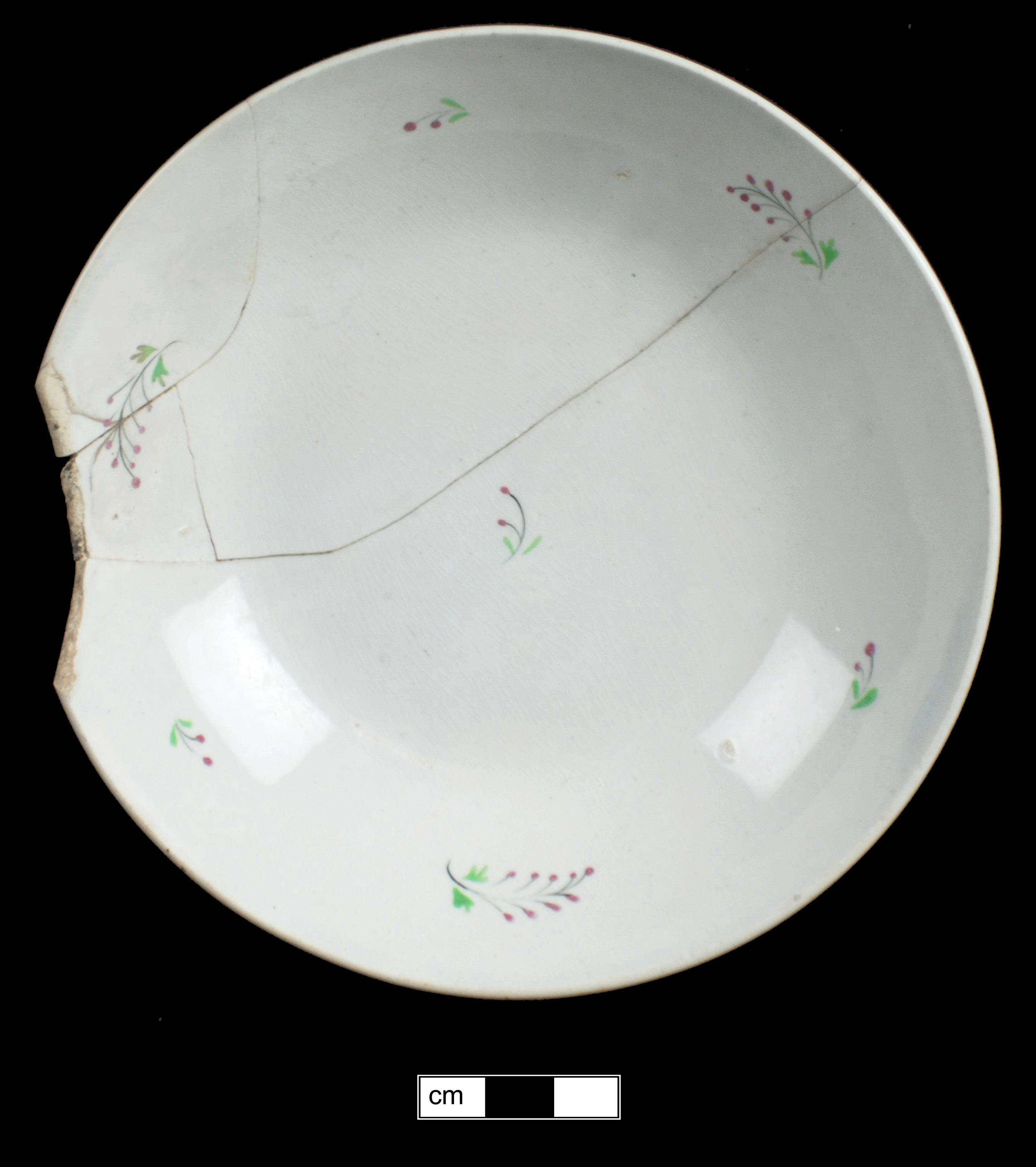 Image of painted earthenware fragment.