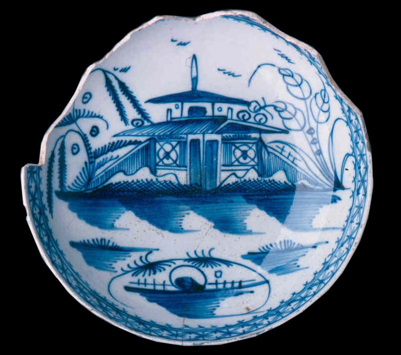 Image of painted earthenware fragment.