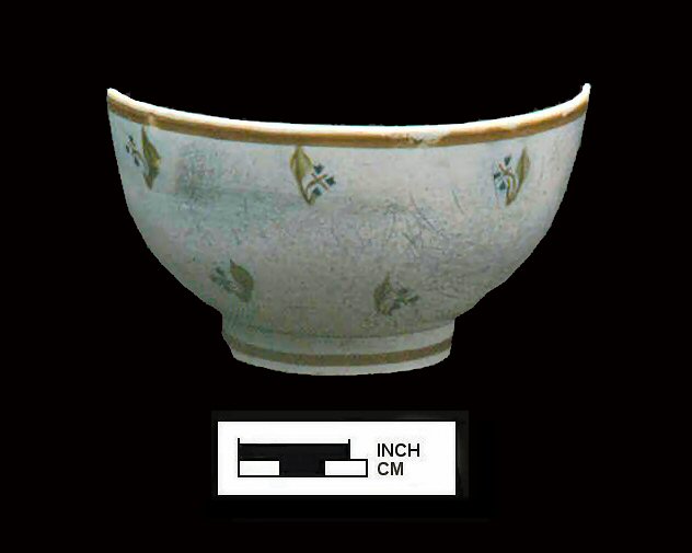 Image of painted earthenware fragment.