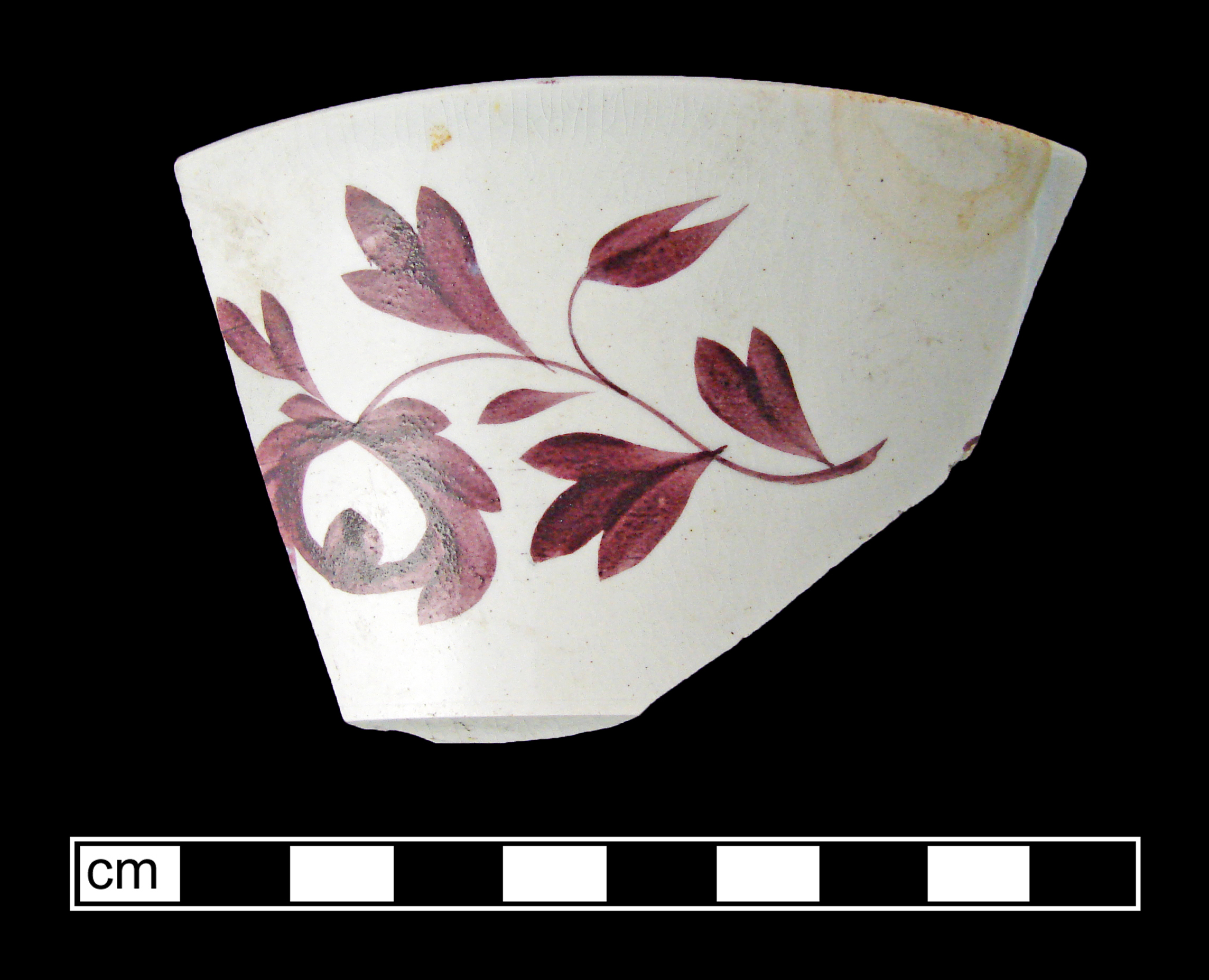 Image of painted earthenware fragment.