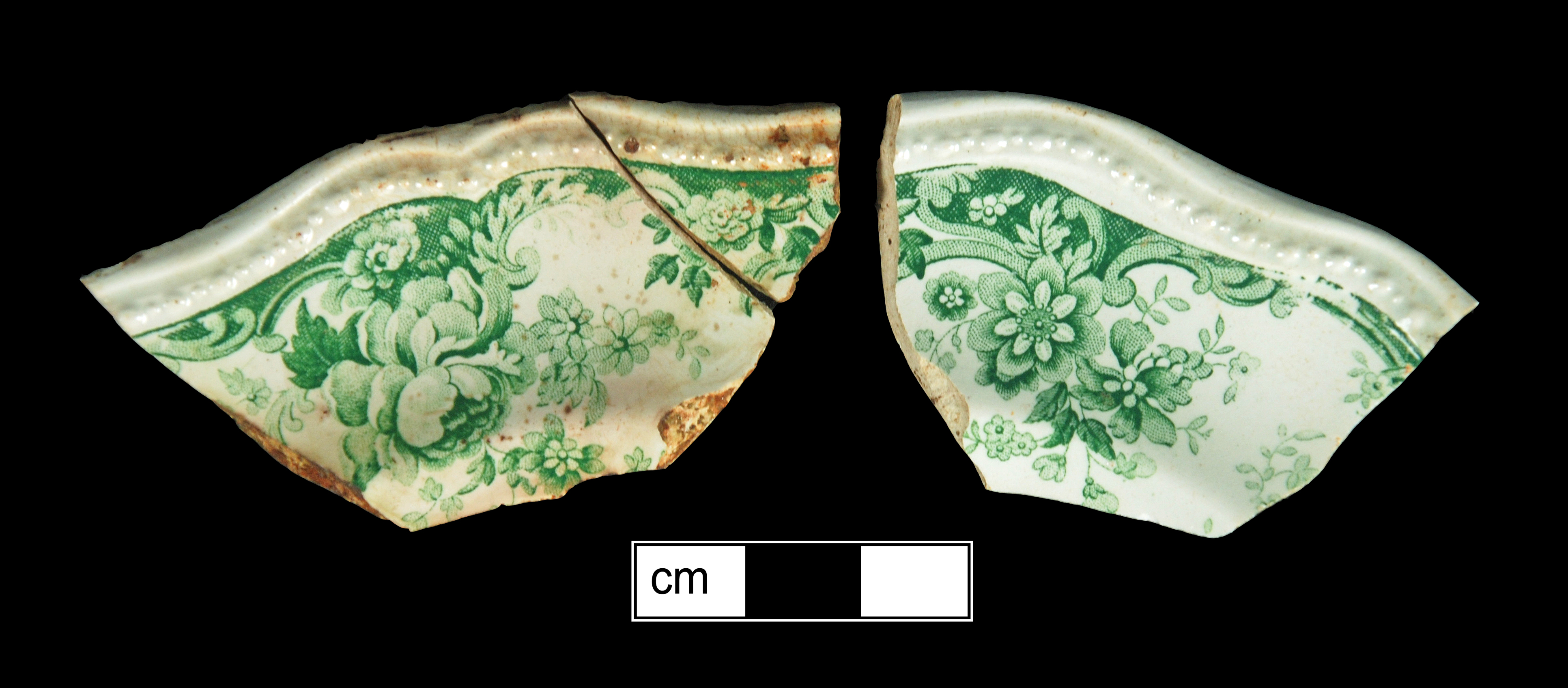 Image of printed earthenware fragment.