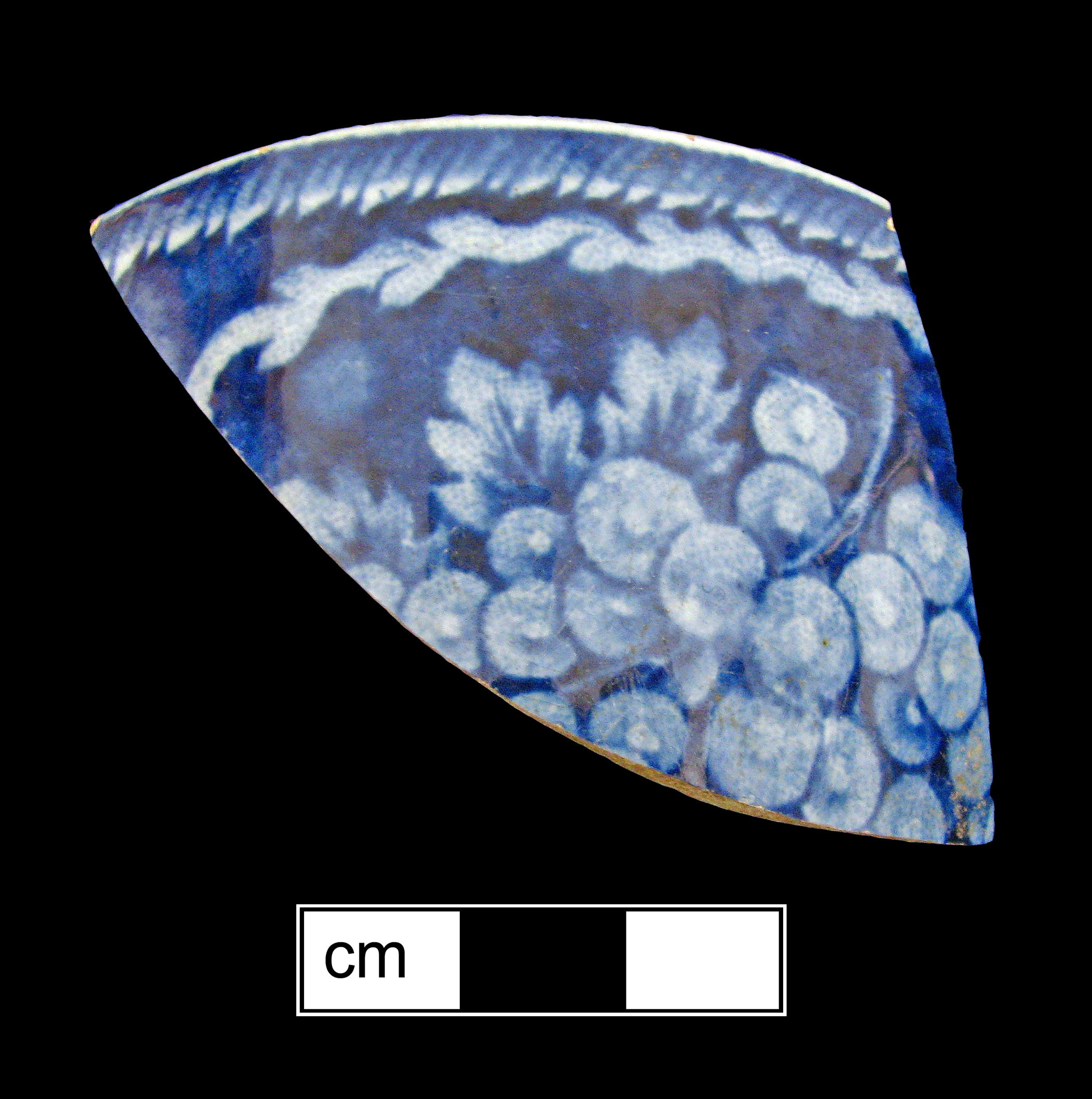 Image of printed earthenware fragment.
