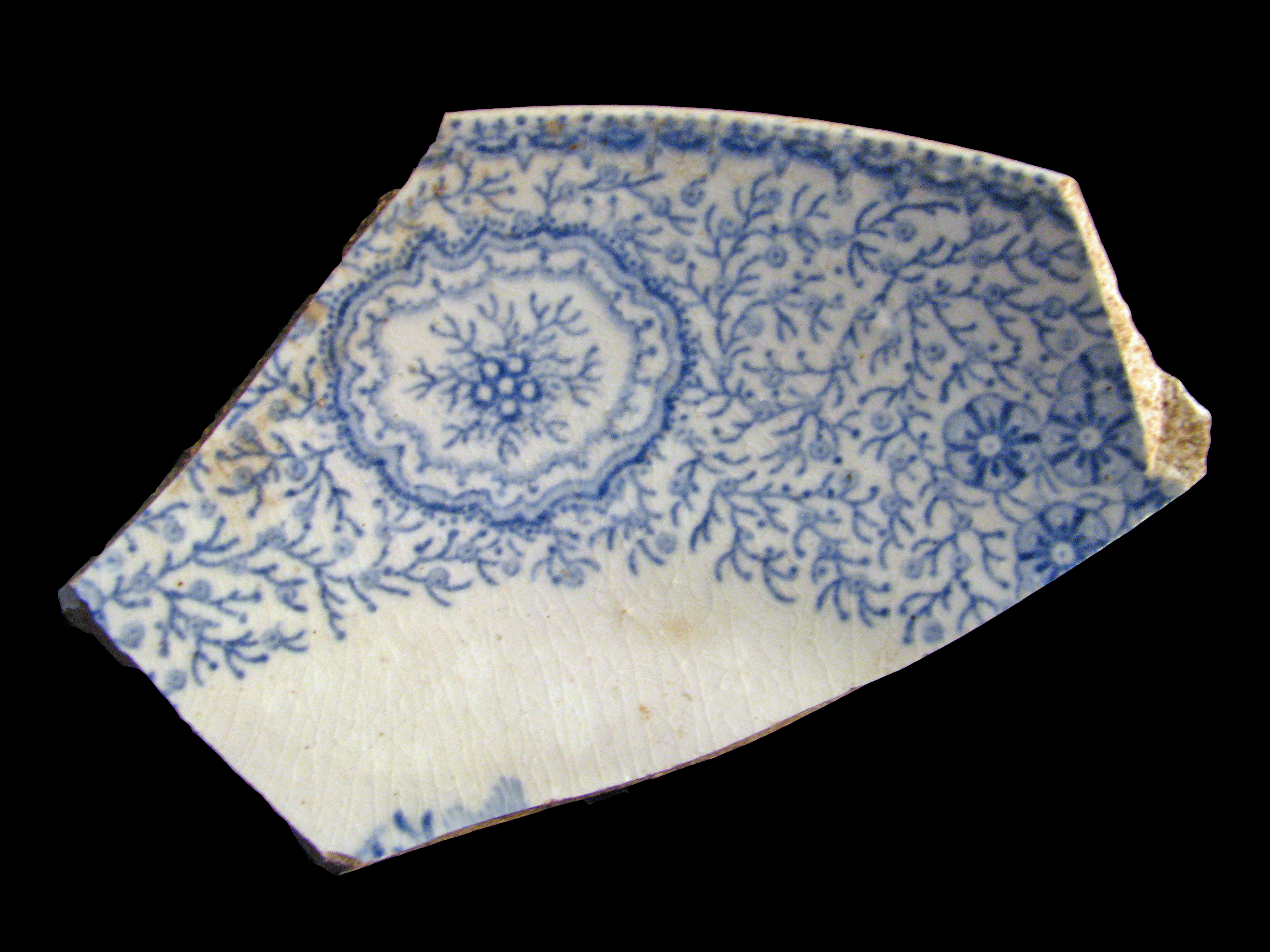 Image of printed earthenware fragment.