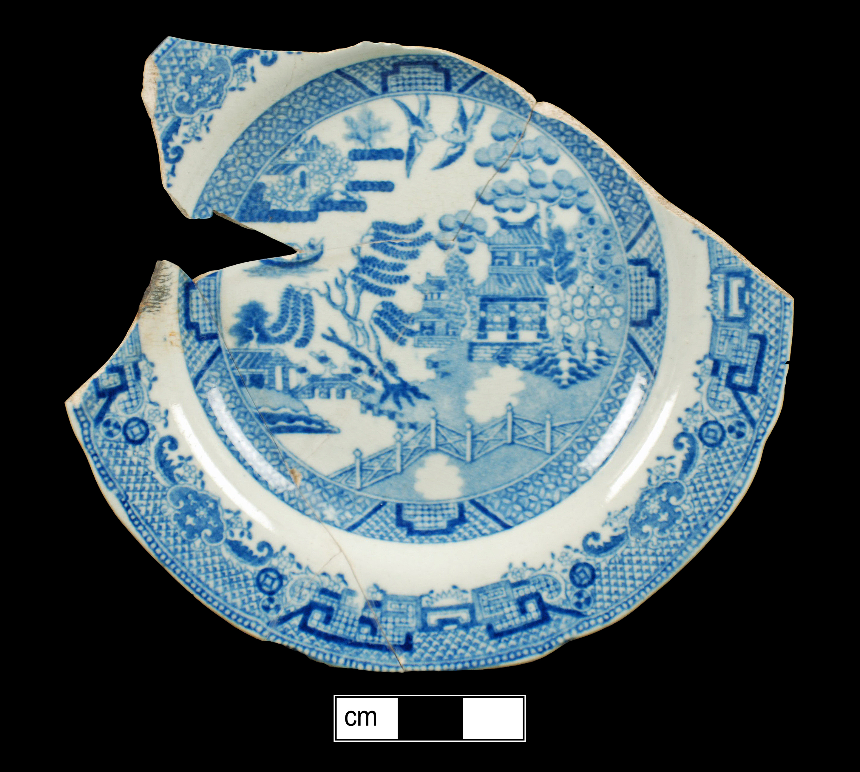 Image of printed earthenware fragment.