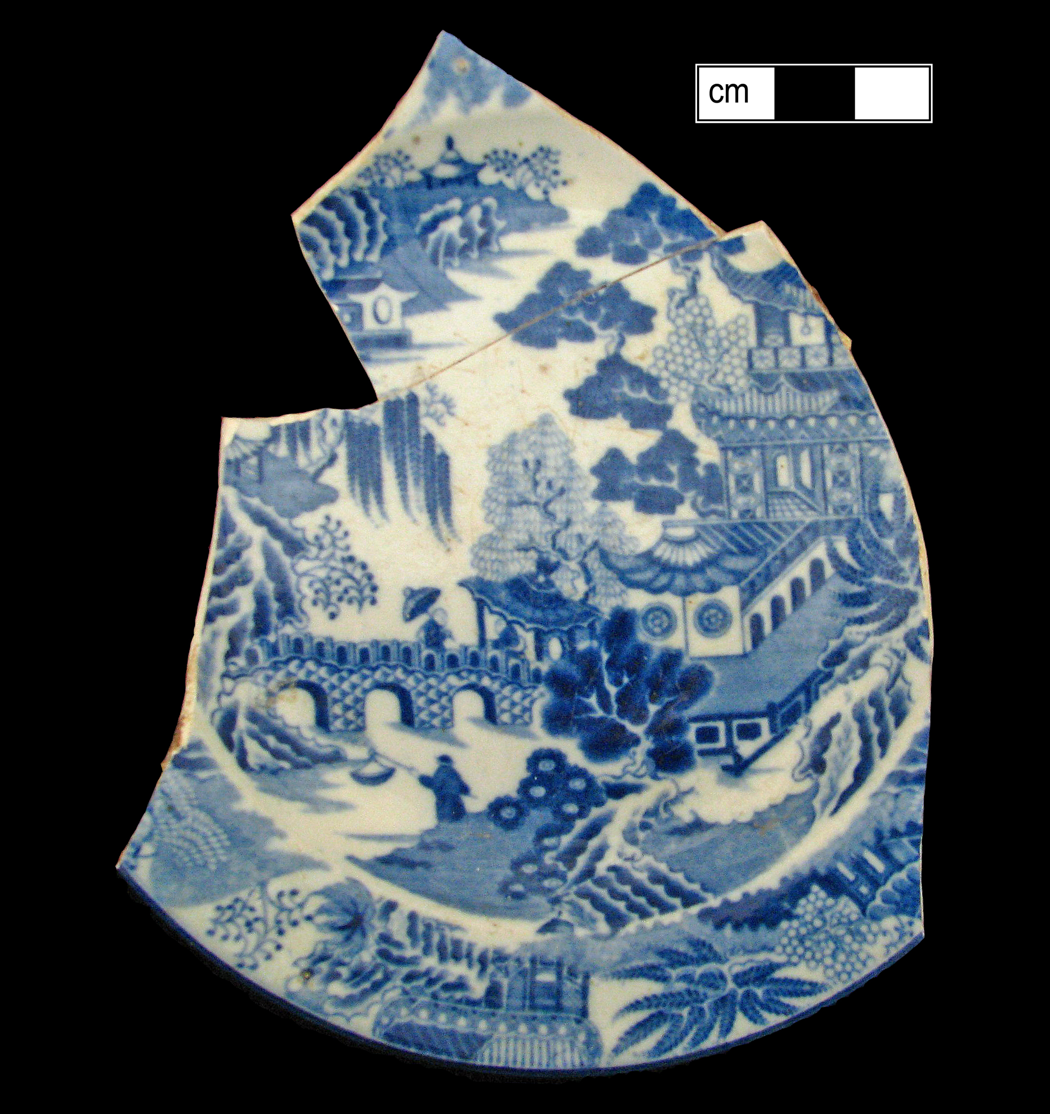 Image of printed earthenware fragment.