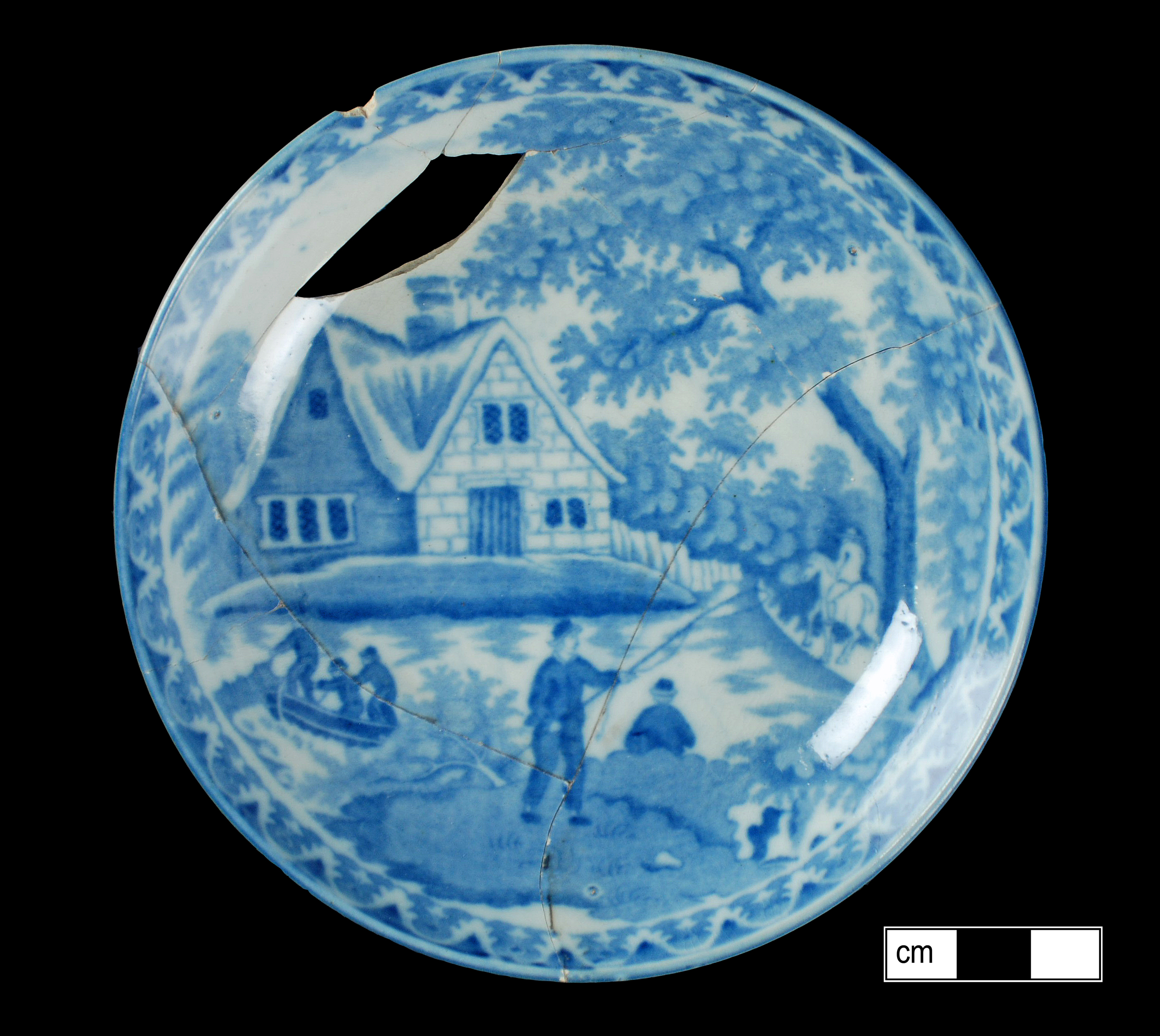 Image of printed earthenware fragment.