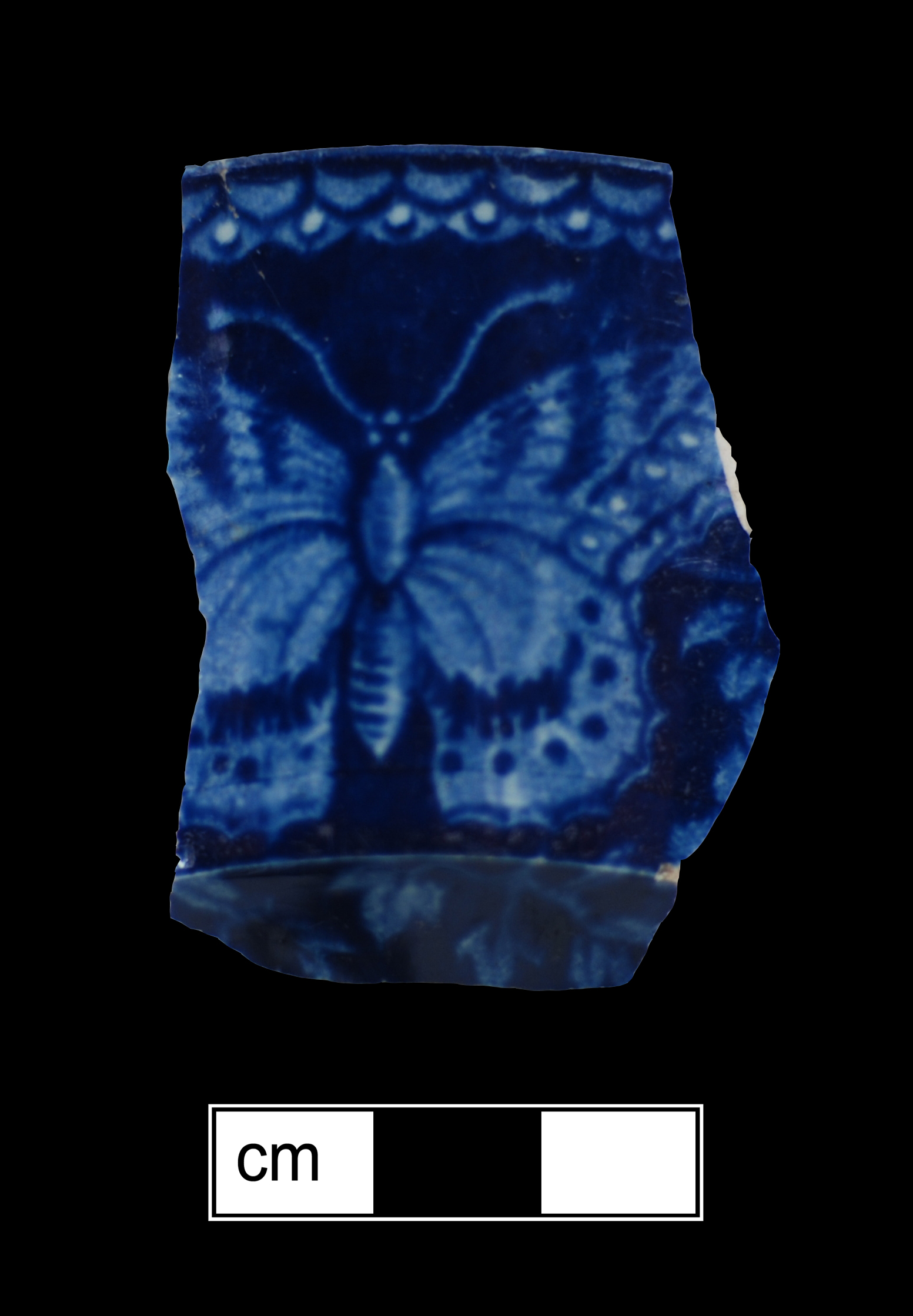Image of printed earthenware fragment.