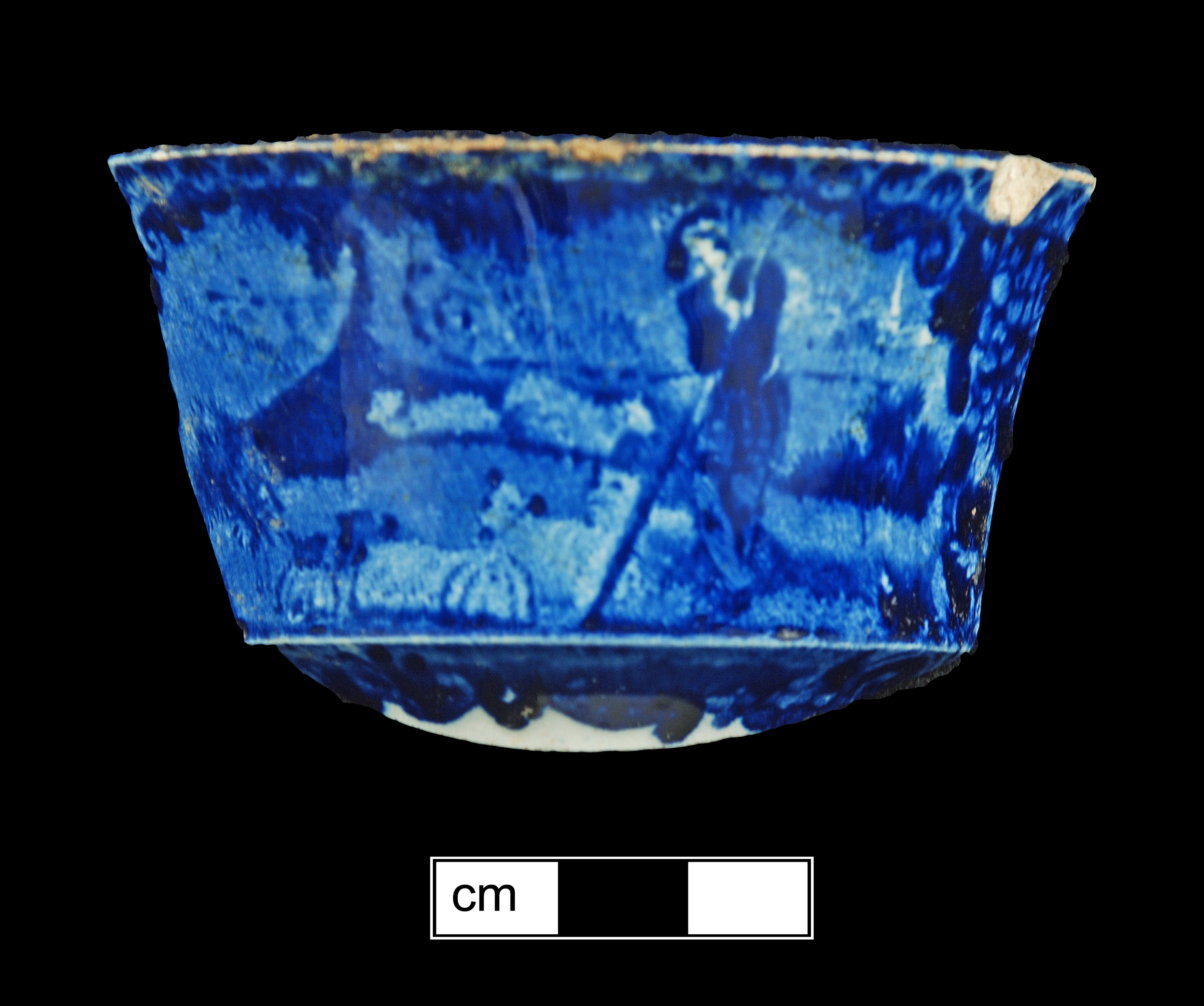 Image of printed earthenware fragment.