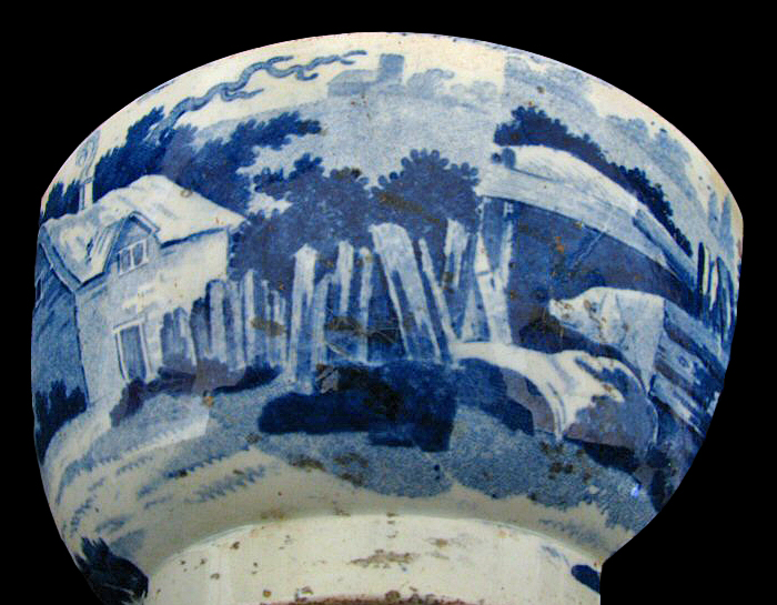 Image of printed earthenware fragment.