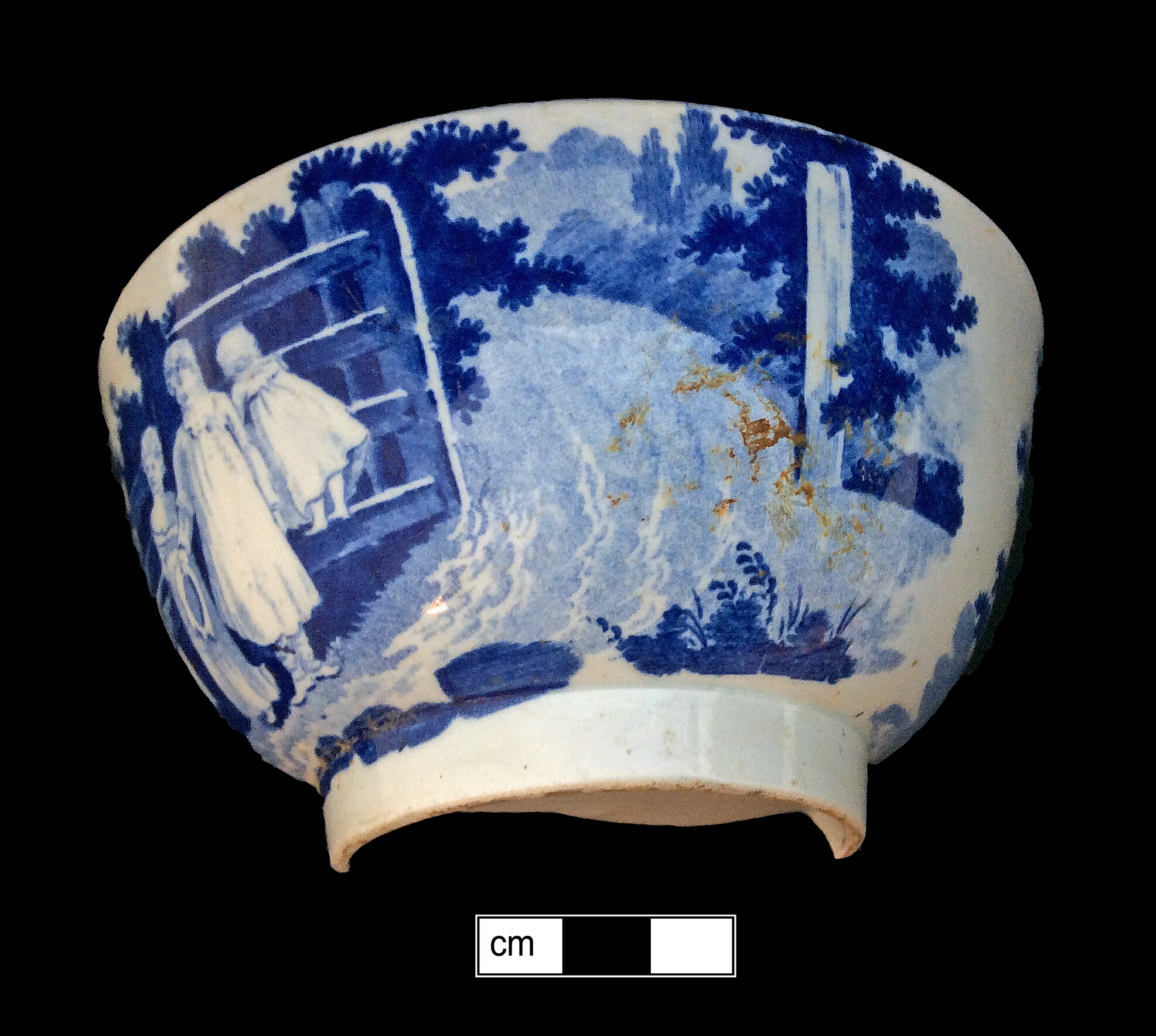 Image of printed earthenware fragment.