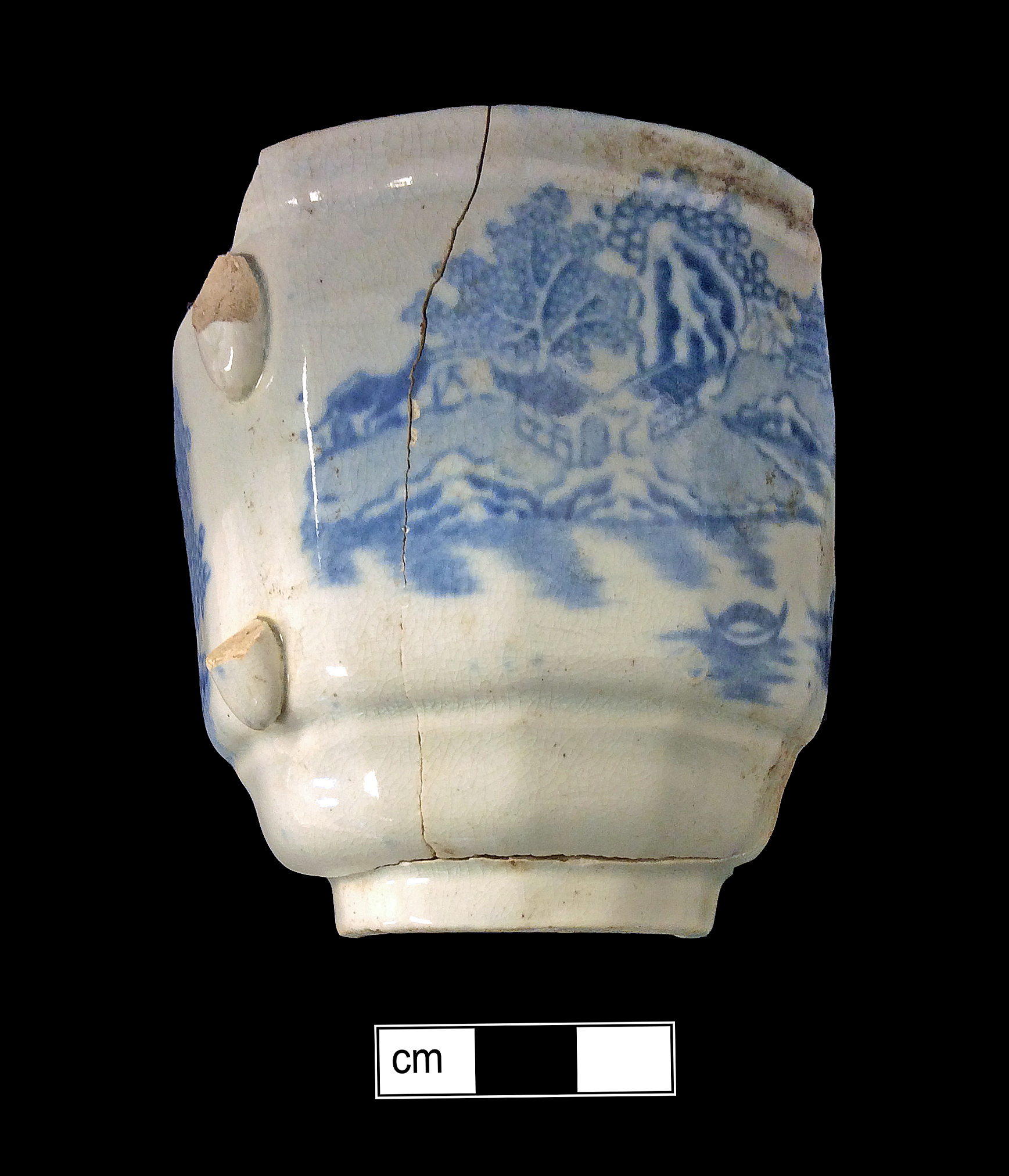 Image of printed earthenware fragment.