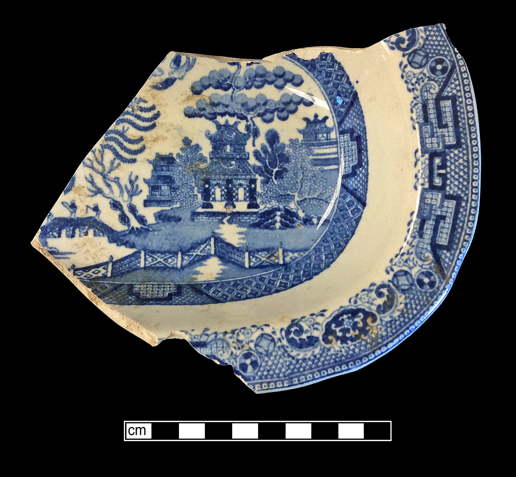 Image of printed earthenware fragment.