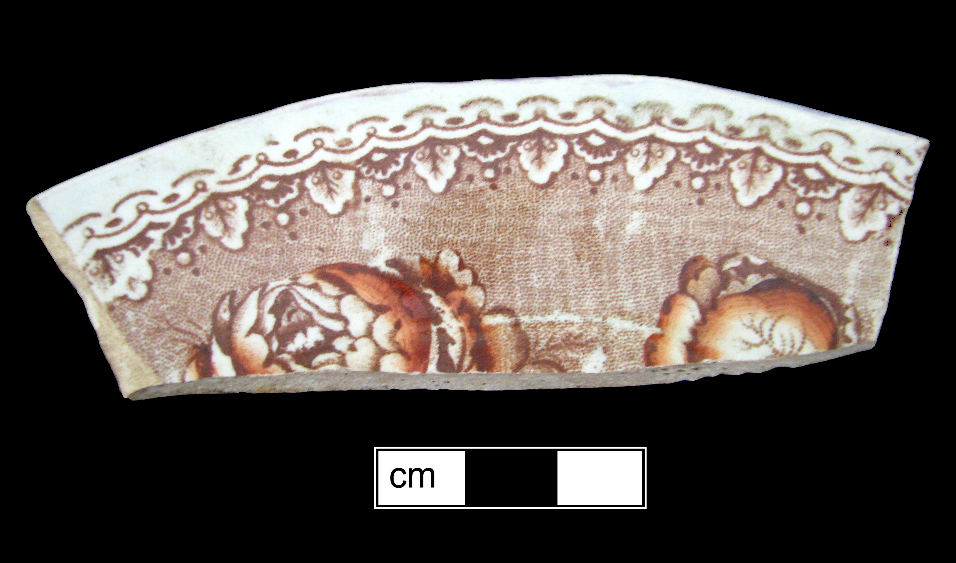 Image of printed earthenware fragment.