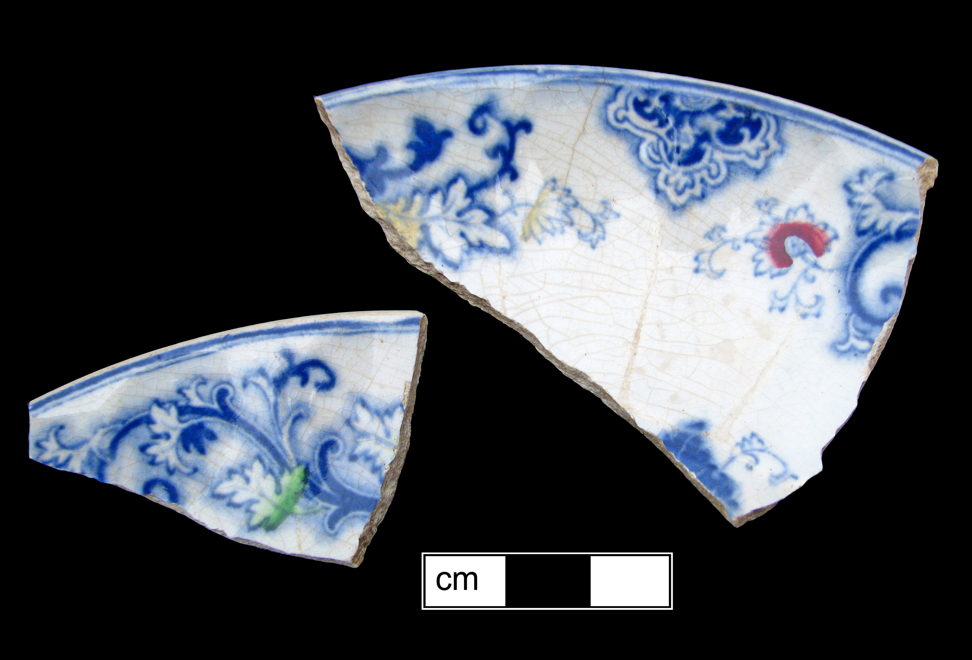 Image of printed earthenware fragment.