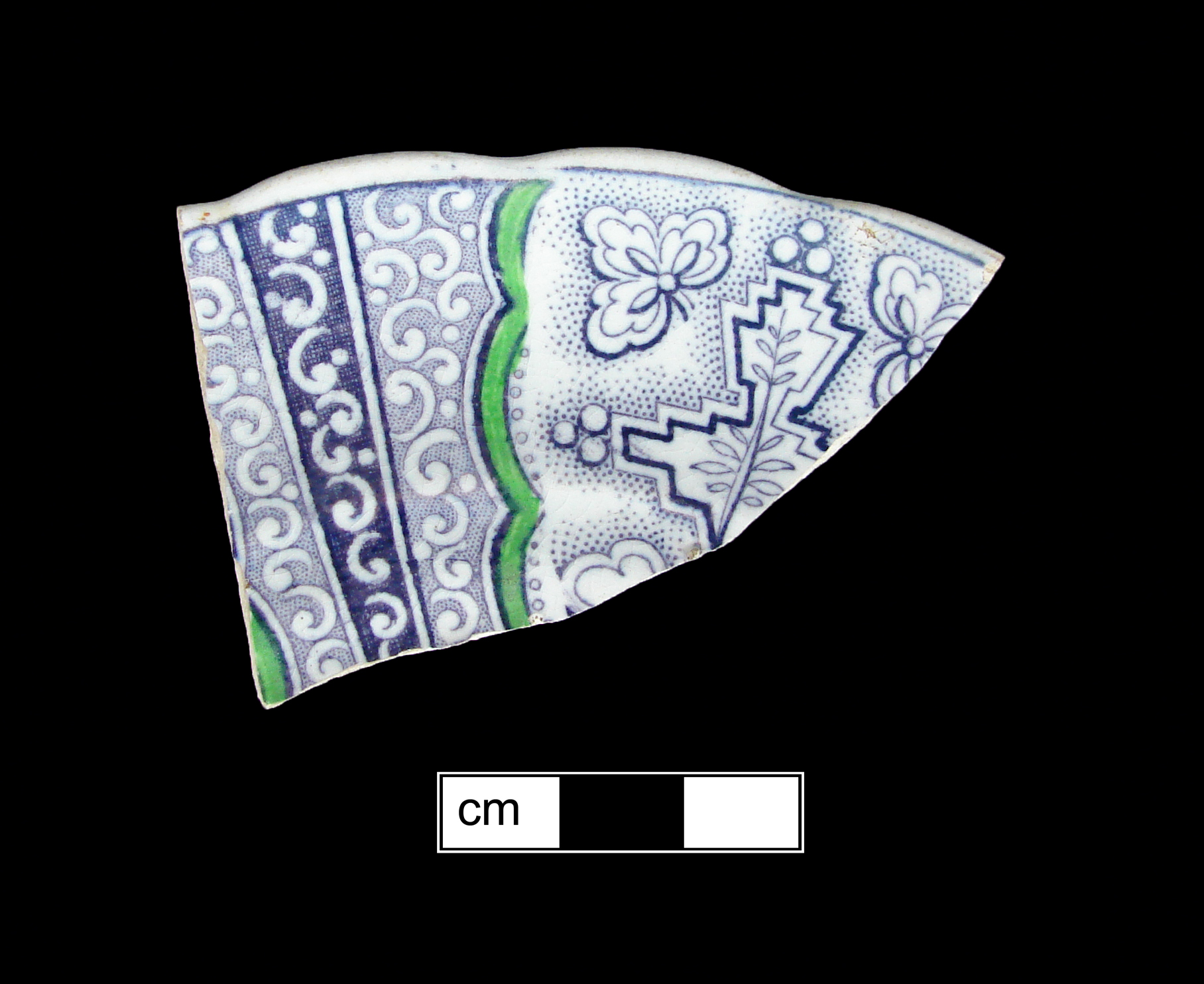 Image of printed earthenware fragment.