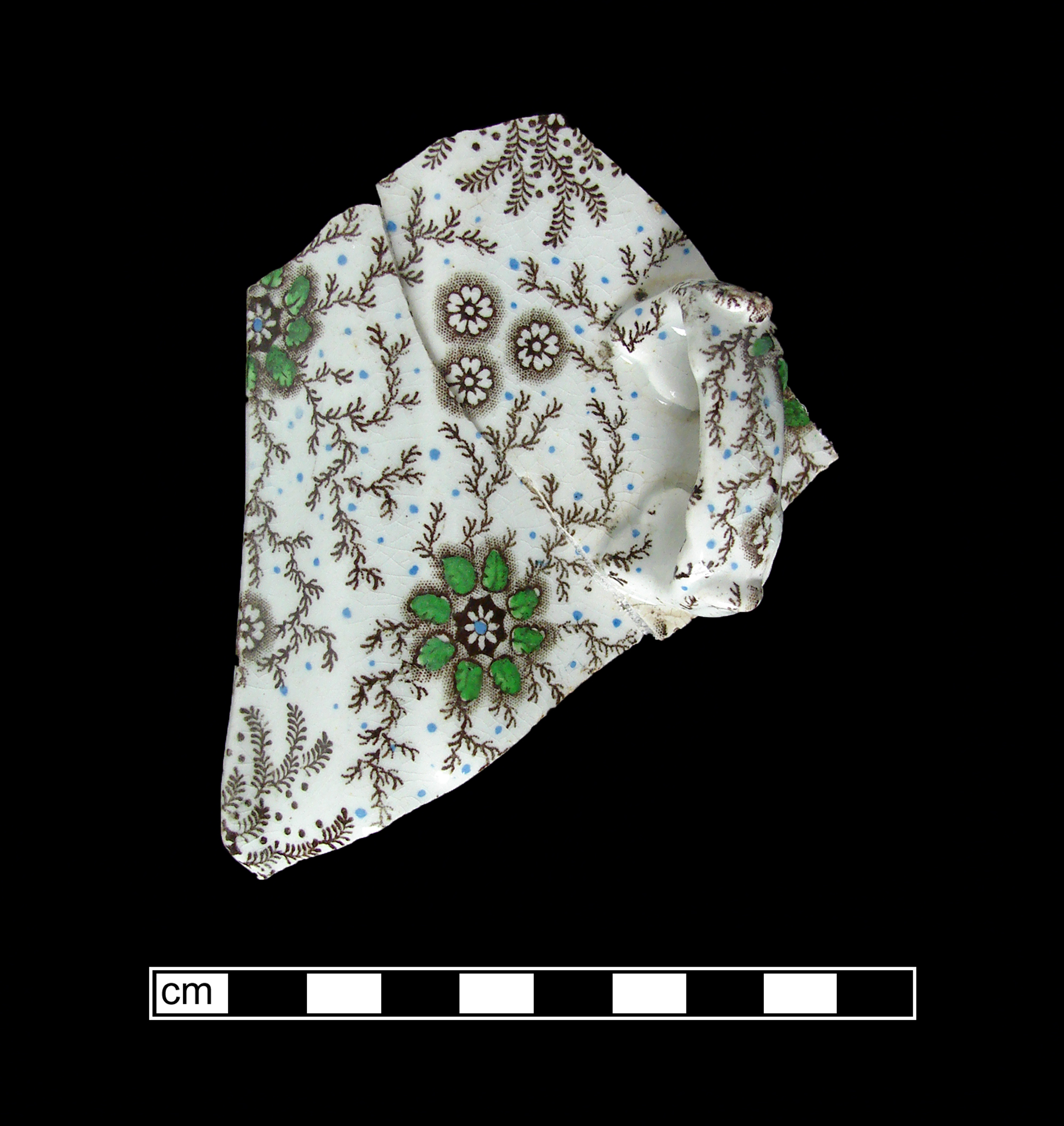 Image of printed earthenware fragment.
