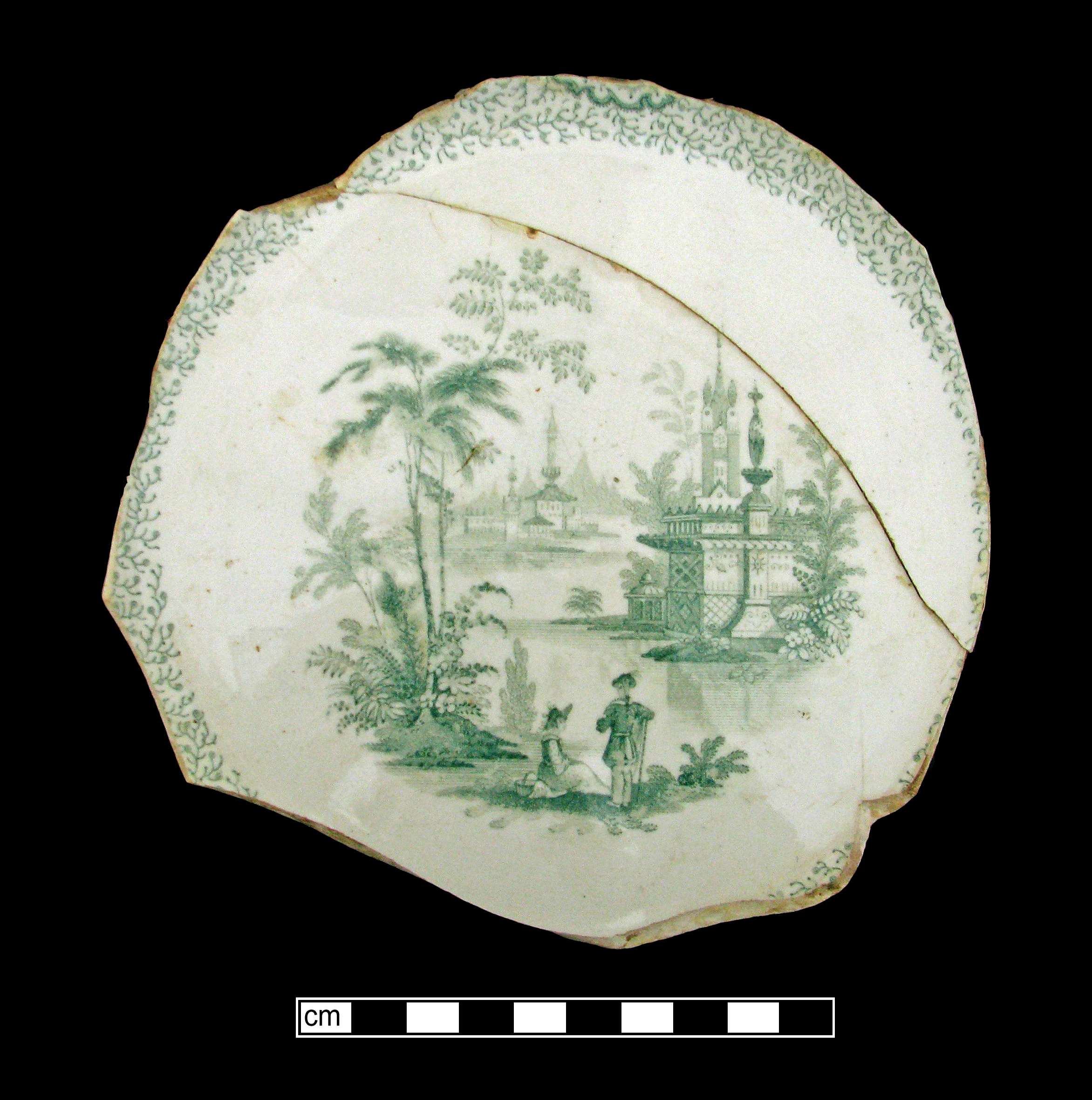 Image of printed earthenware fragment.