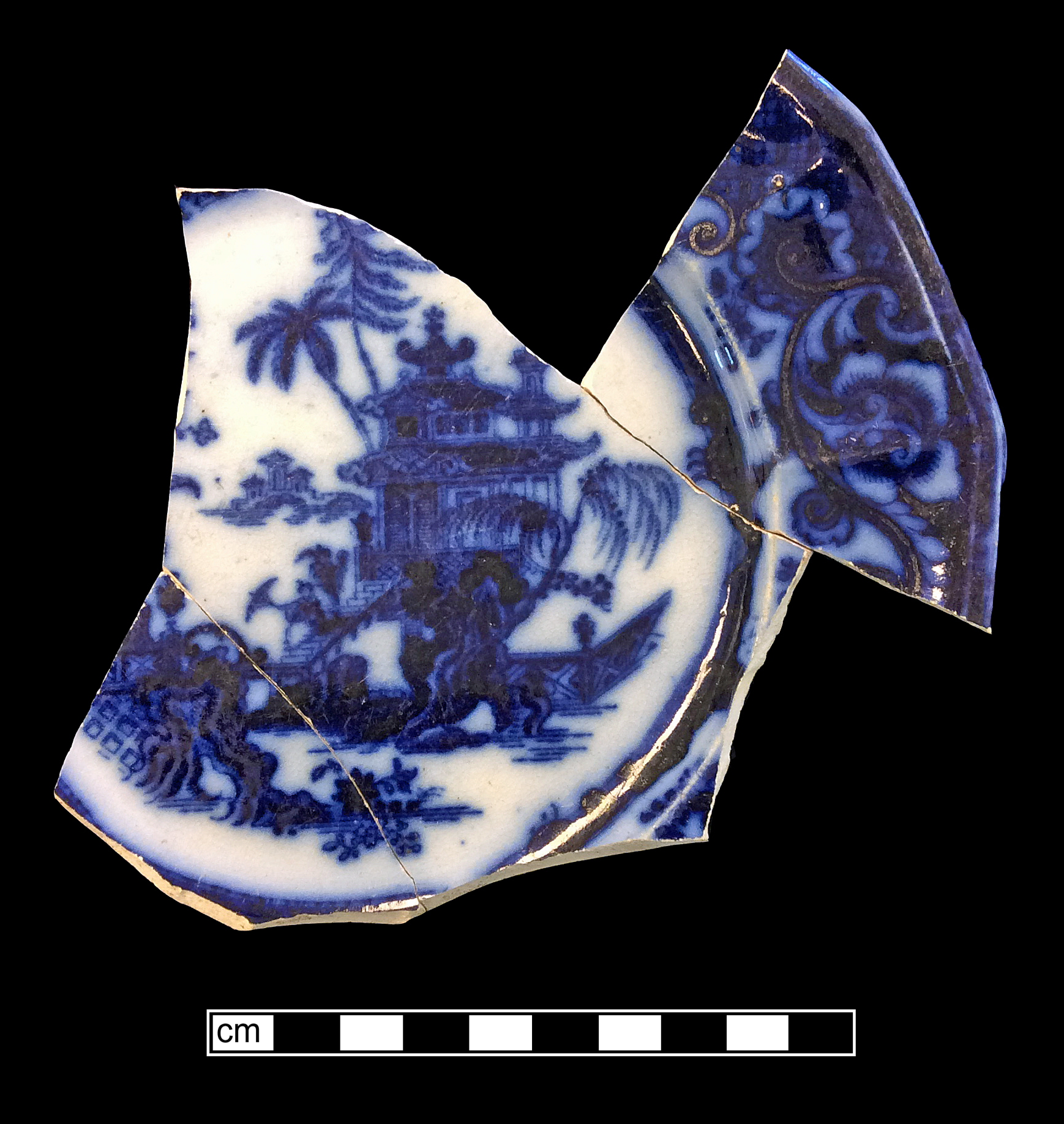 Image of printed earthenware fragment.