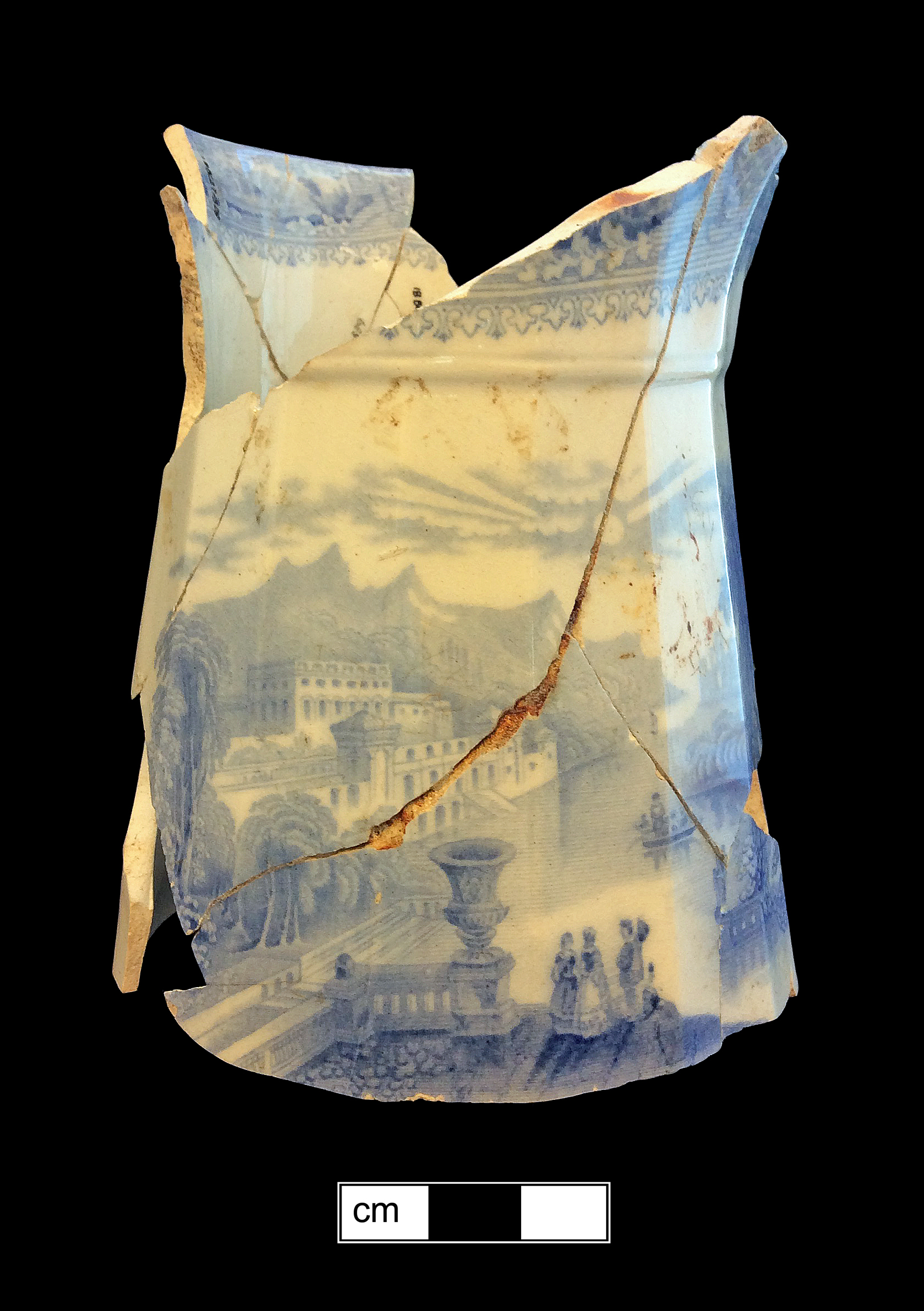 Image of printed earthenware fragment.
