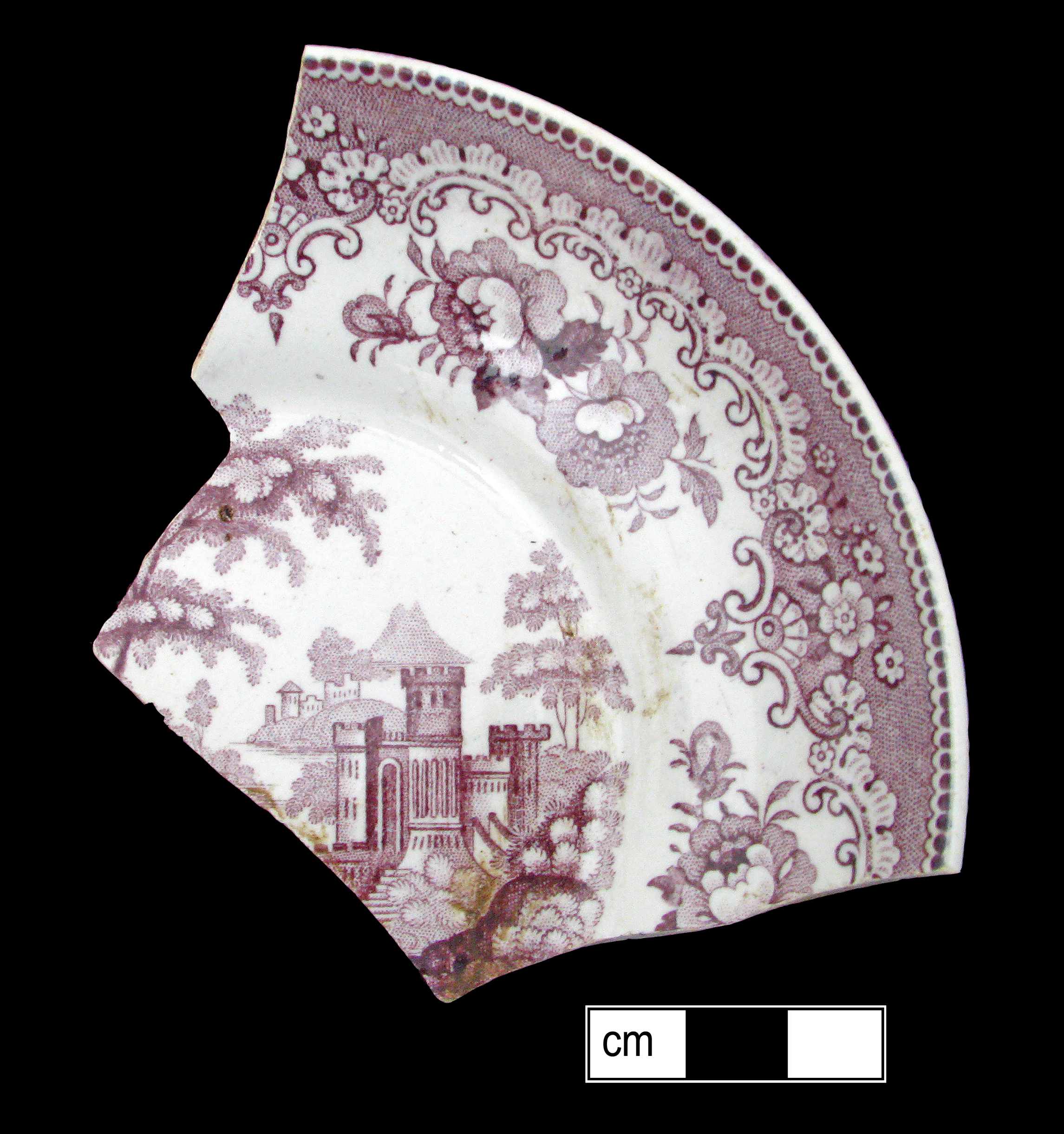Image of printed earthenware fragment.