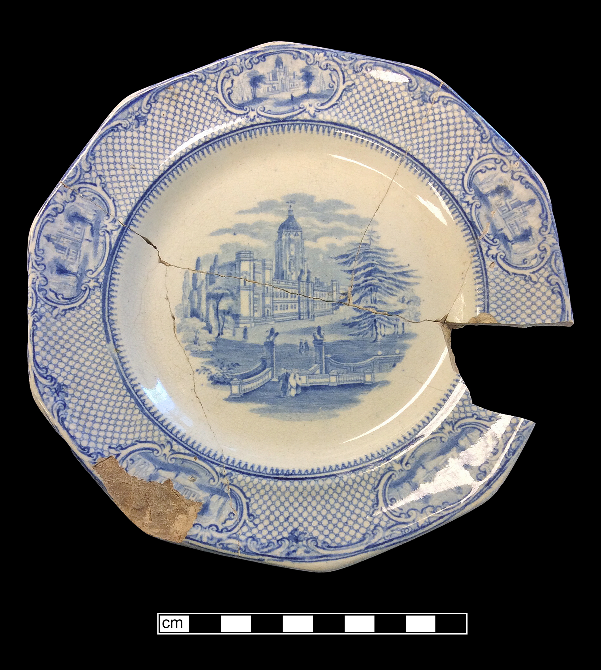 Image of printed earthenware fragment.