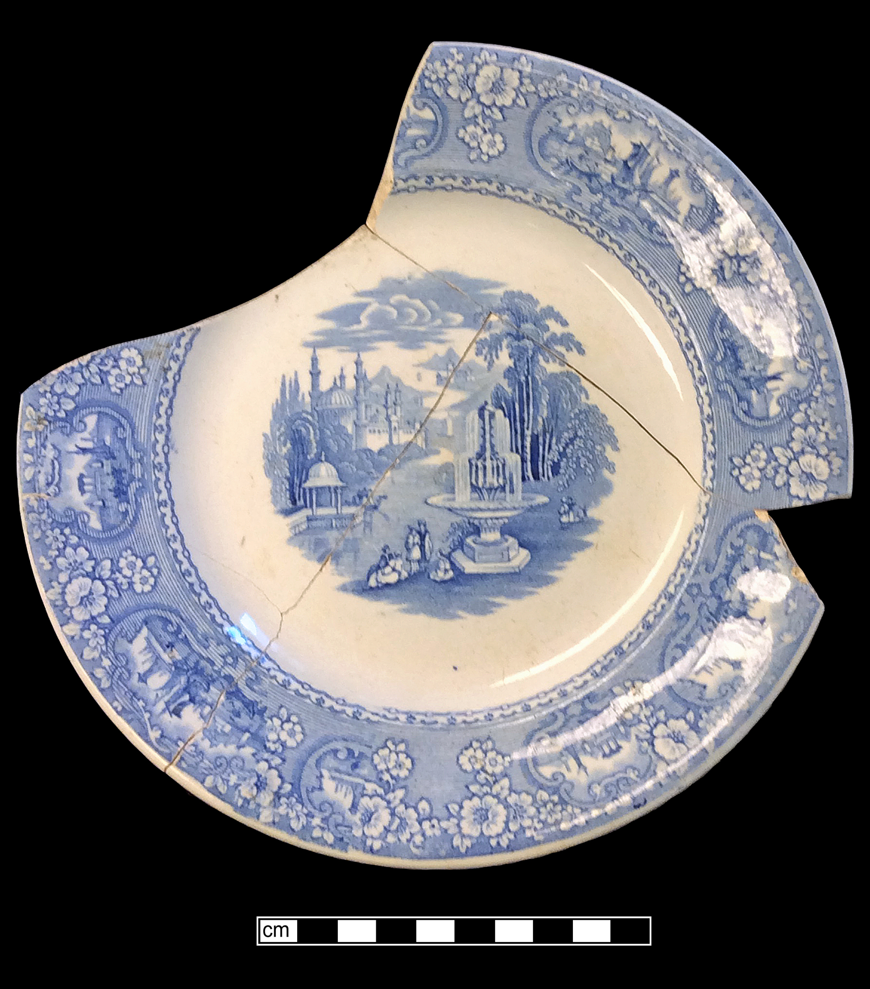 Image of printed earthenware fragment.
