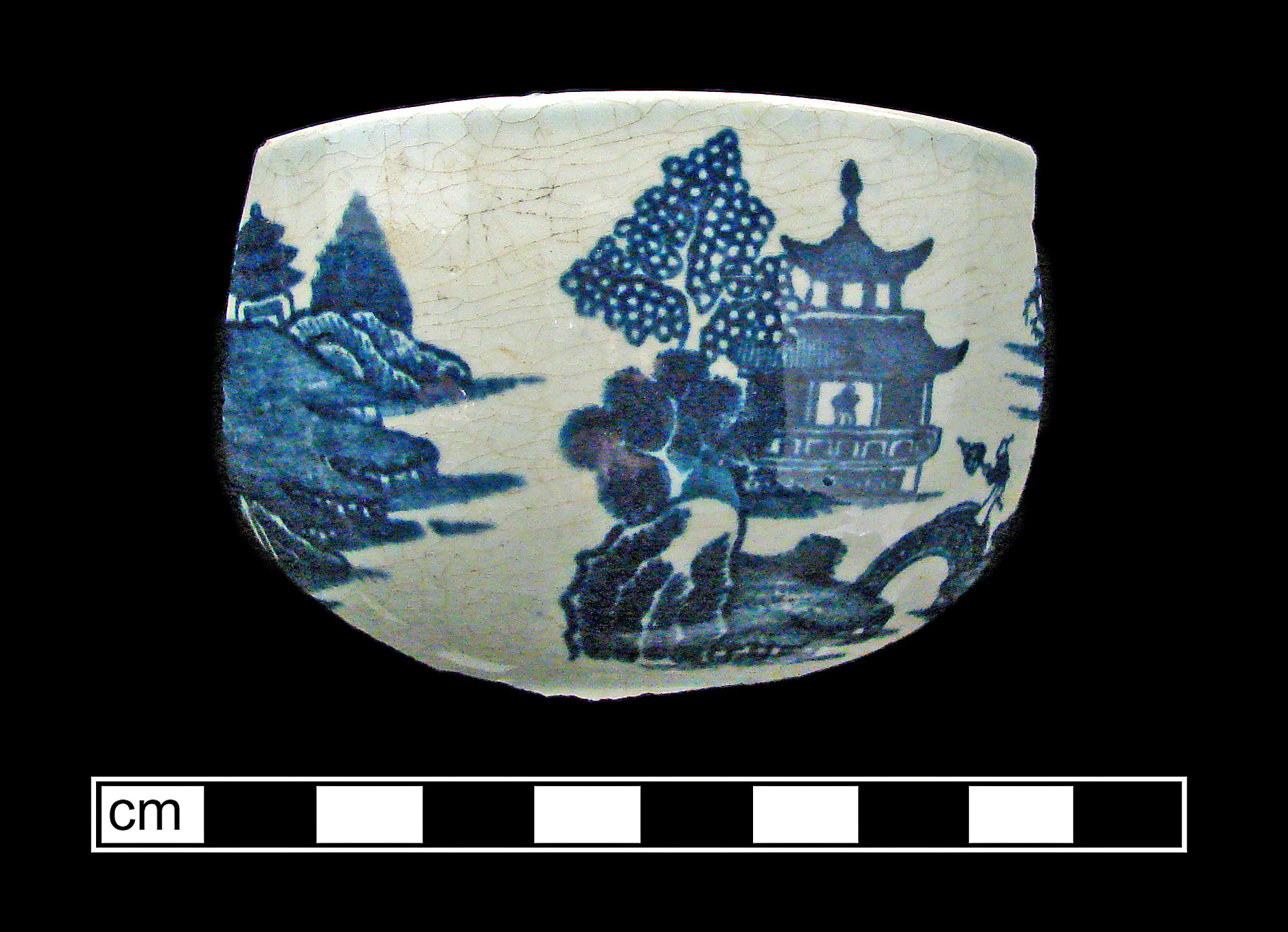 Image of printed earthenware fragment.